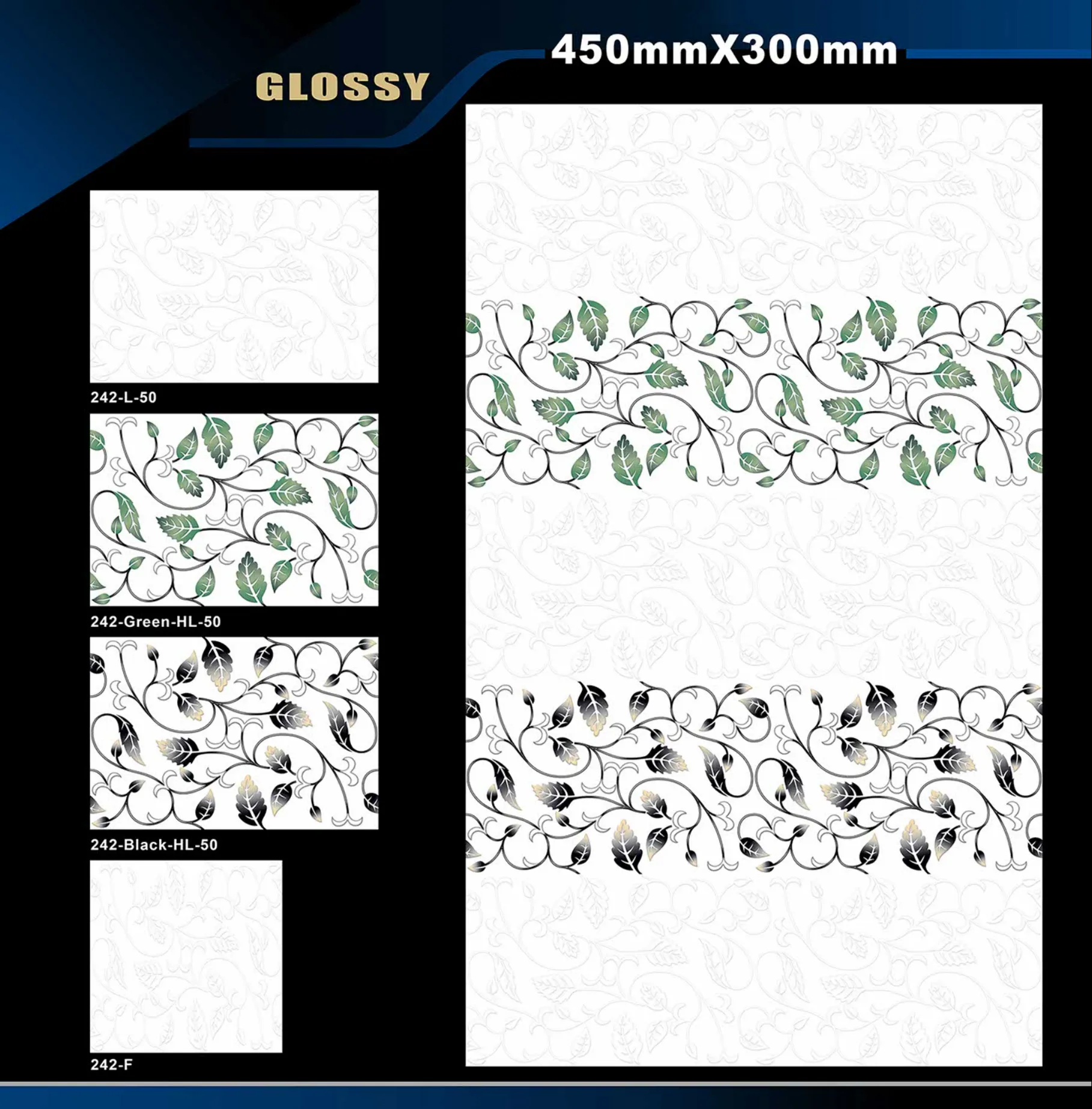 12 X 18 Glossy 105 To 316 - Design 38 - 300x450mm Glossy