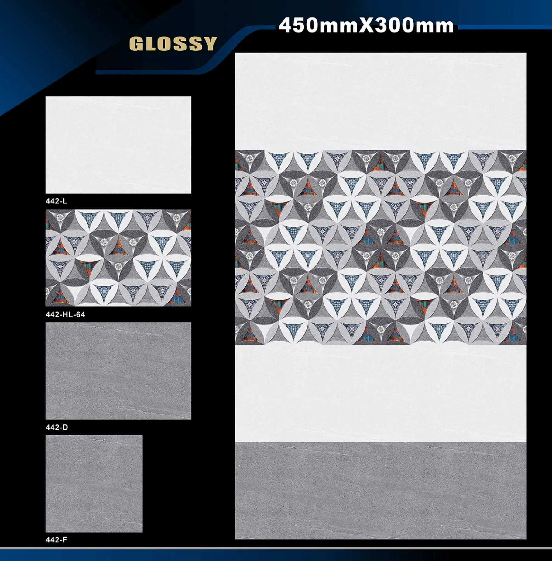 12 X 18 Glossy 416 To 526 - Design 16 - 300x450mm Glossy