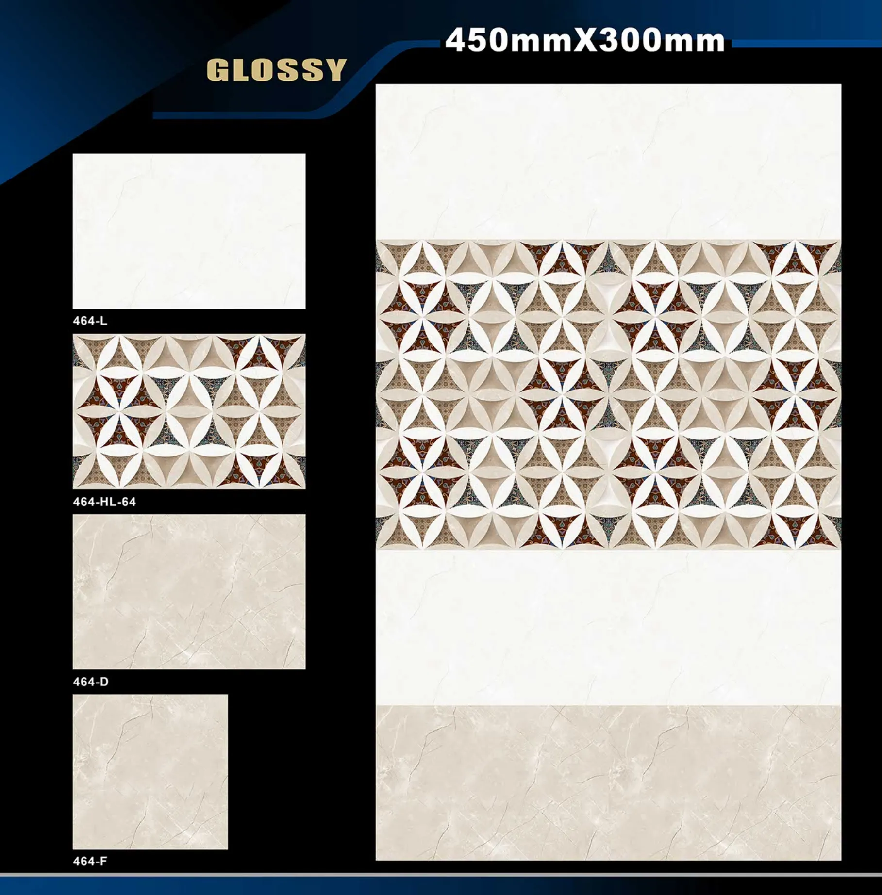 12 X 18 Glossy 416 To 526 - Design 34 - 300x450mm Glossy