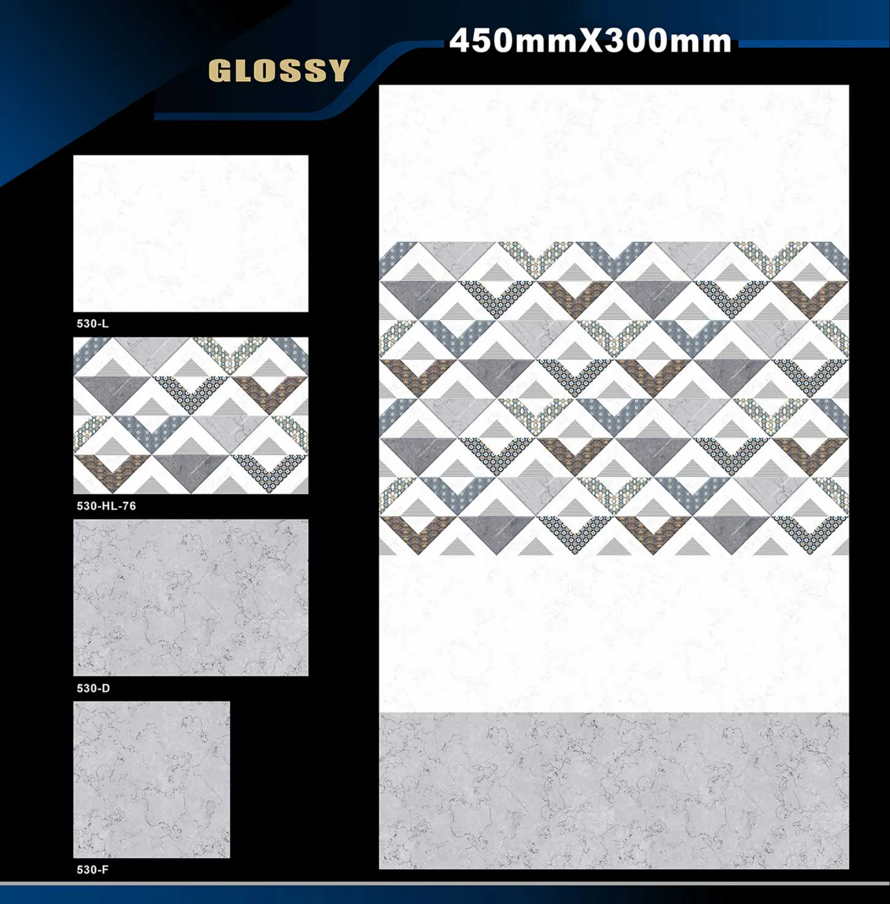 12 X 18 Glossy 527 To 577 - Design 14 - 300x450mm Glossy