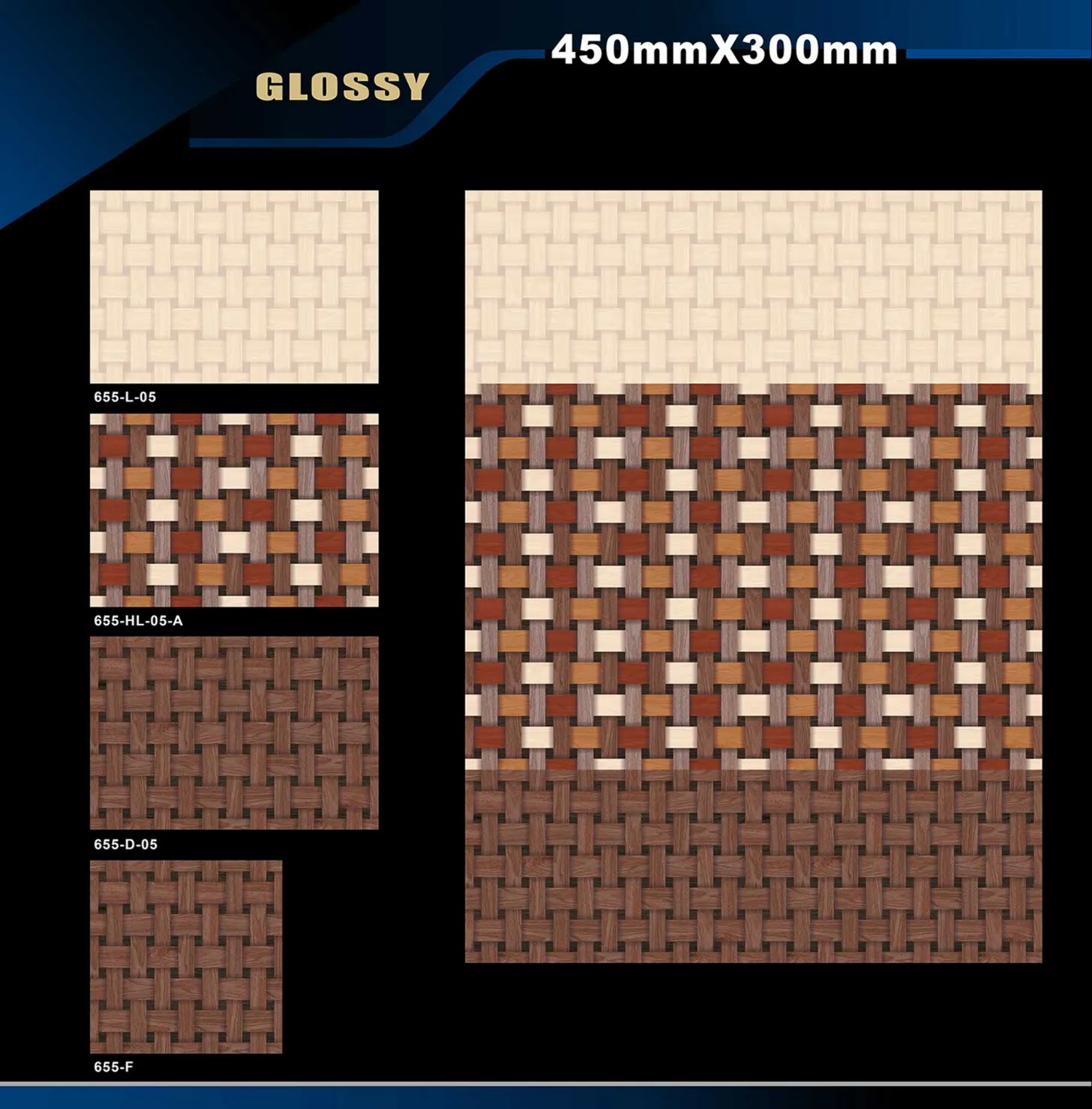 12 X 18 Glossy 578 To 662 - Design 55 - 300x450mm Glossy