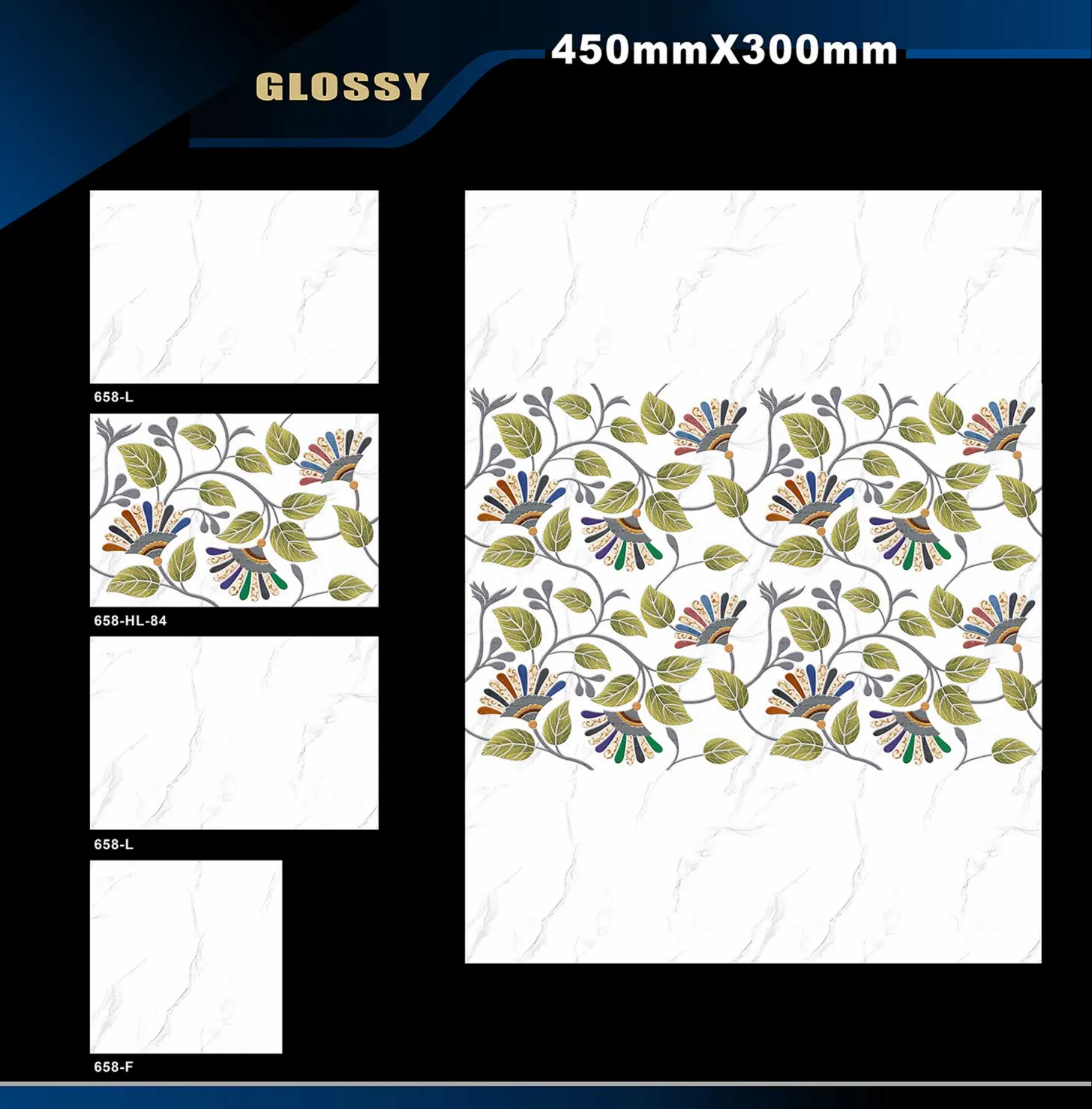 12 X 18 Glossy 578 To 662 - Design 63 - 300x450mm Glossy