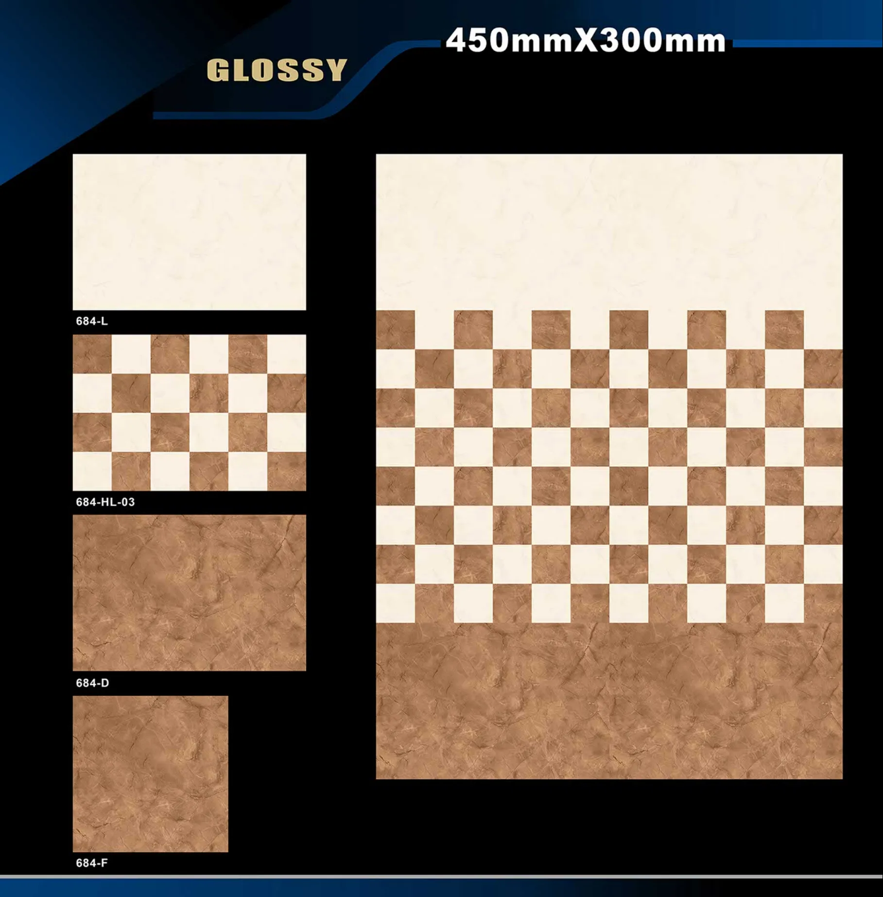 12 X 18 Glossy 663 To 710 - Design 19 - 300x450mm Glossy