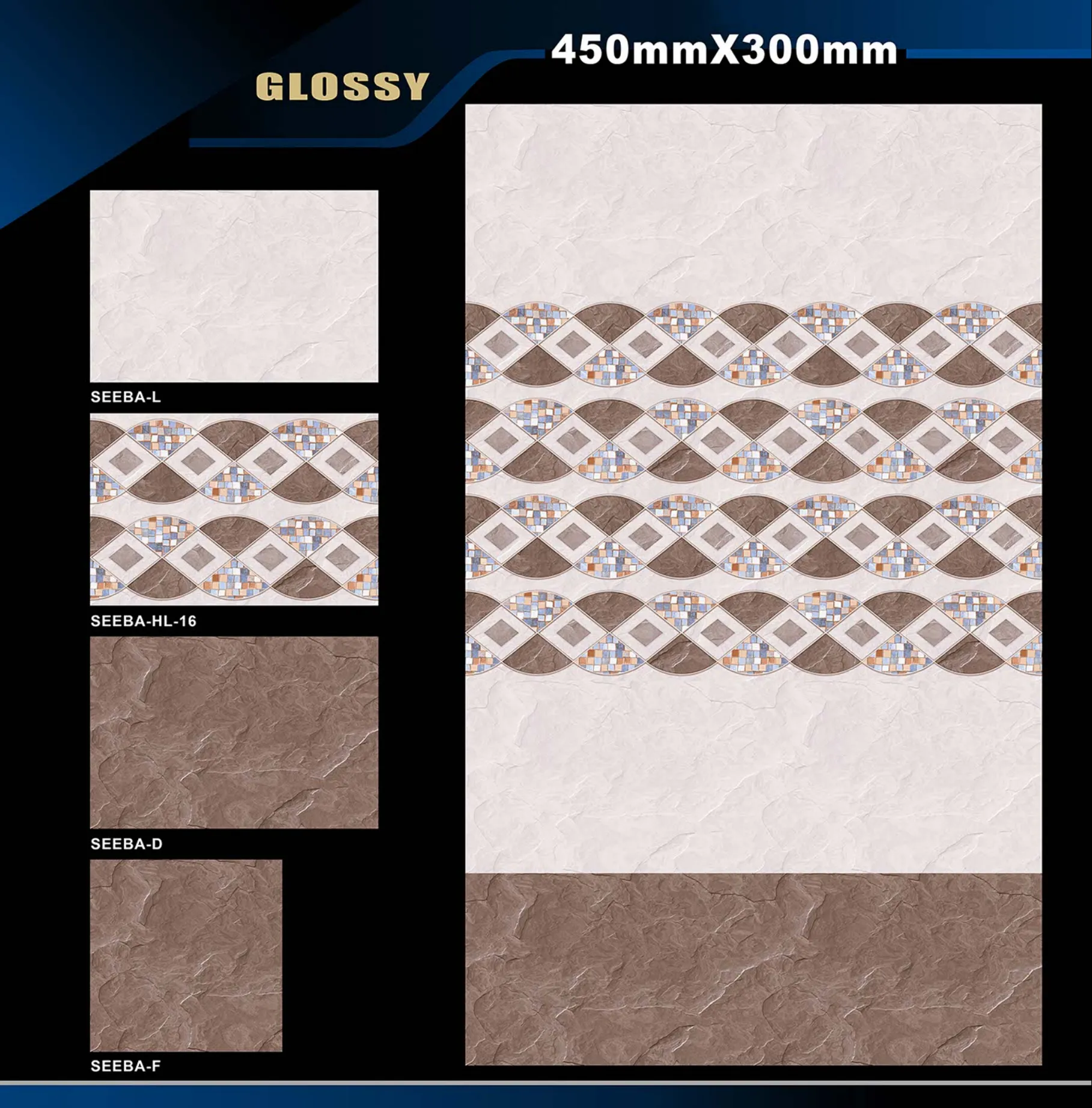 12 X 18 Glossy Rose To Zen - Design 7 - 300x450mm Glossy