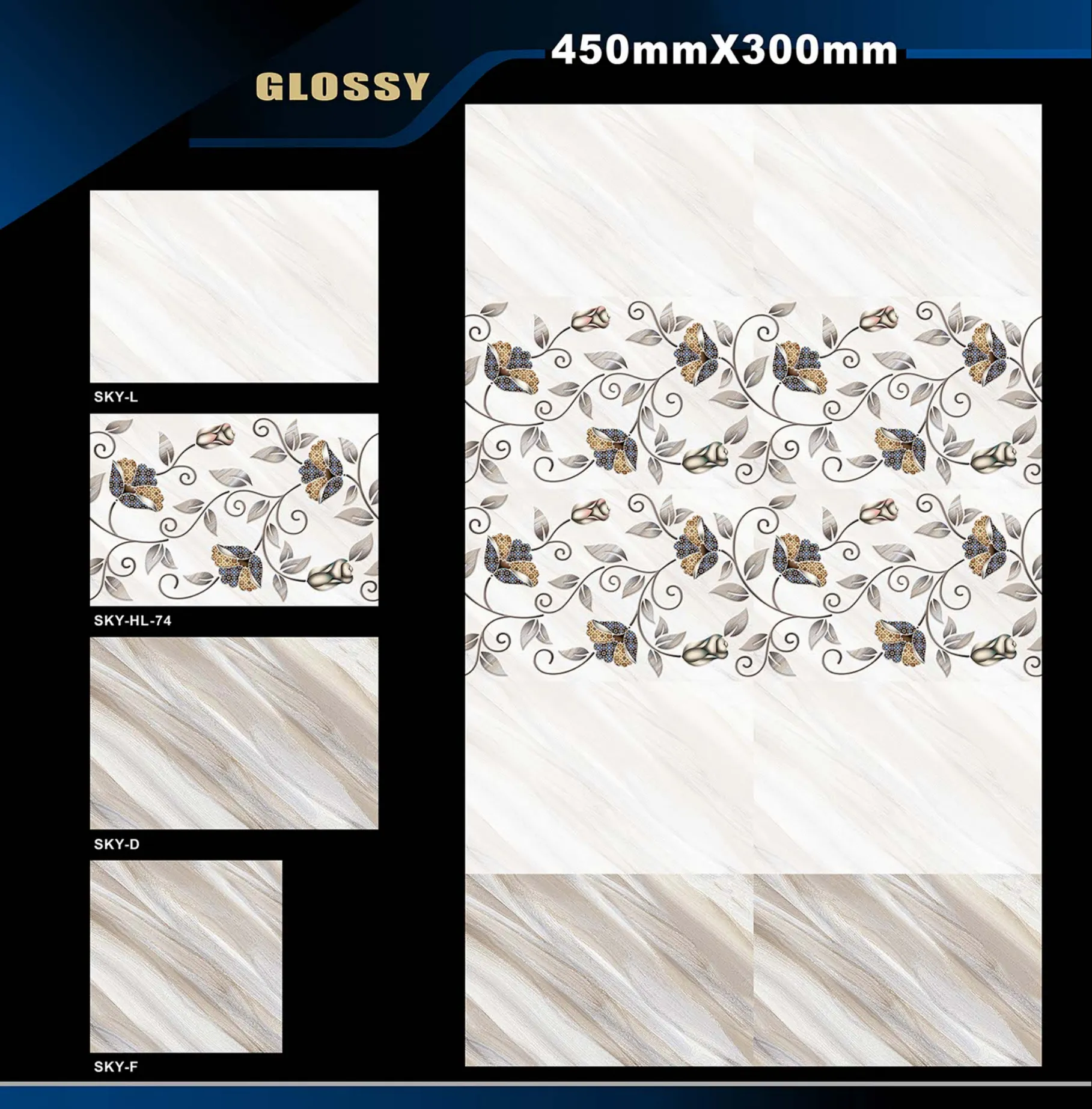 12 X 18 Glossy Rose To Zen - Design 15 - 300x450mm Glossy