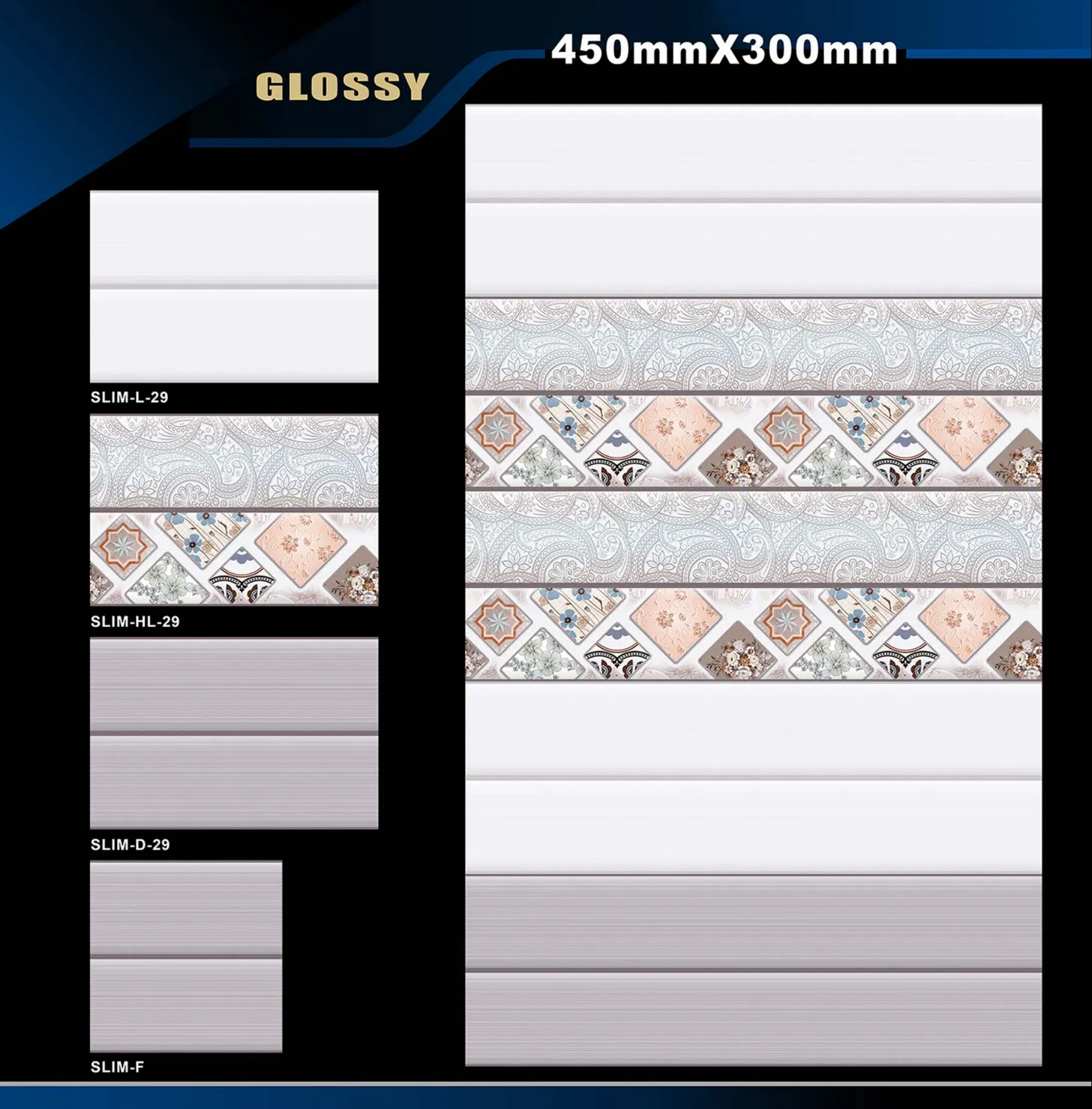 12 X 18 Glossy Rose To Zen - Design 18 - 300x450mm Glossy