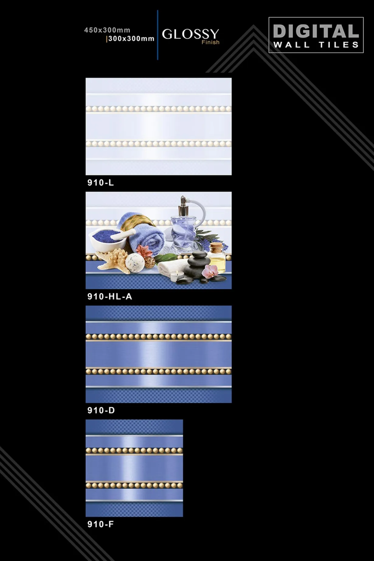 12 X 18 New Glossy 316 To 918 - Design 46 - 300x450mm Glossy