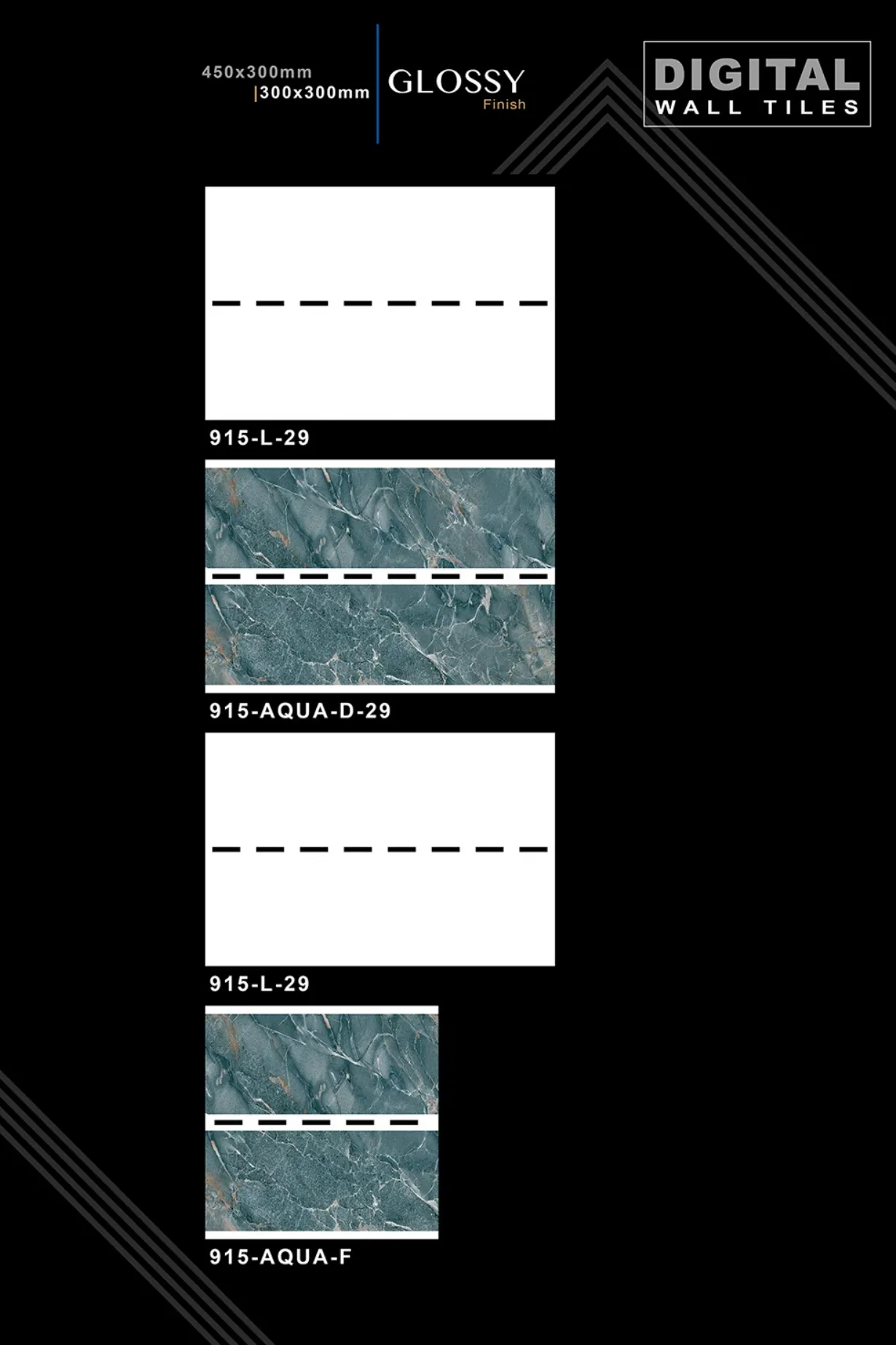 12 X 18 New Glossy 316 To 918 - Design 58 - 300x450mm Glossy