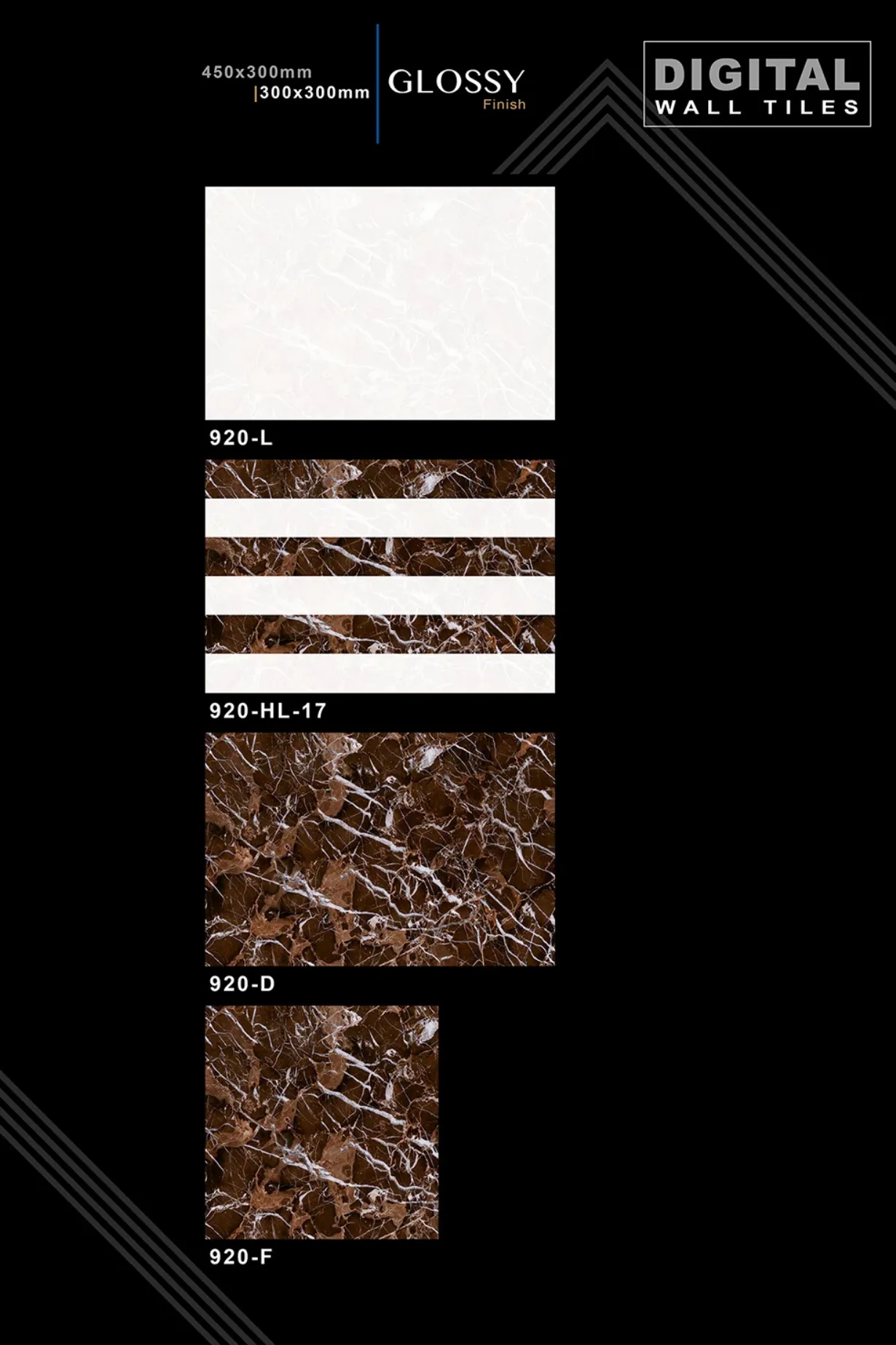 12 X 18 New Glossy 919 To 959 - Design 2 - 300x450mm Glossy