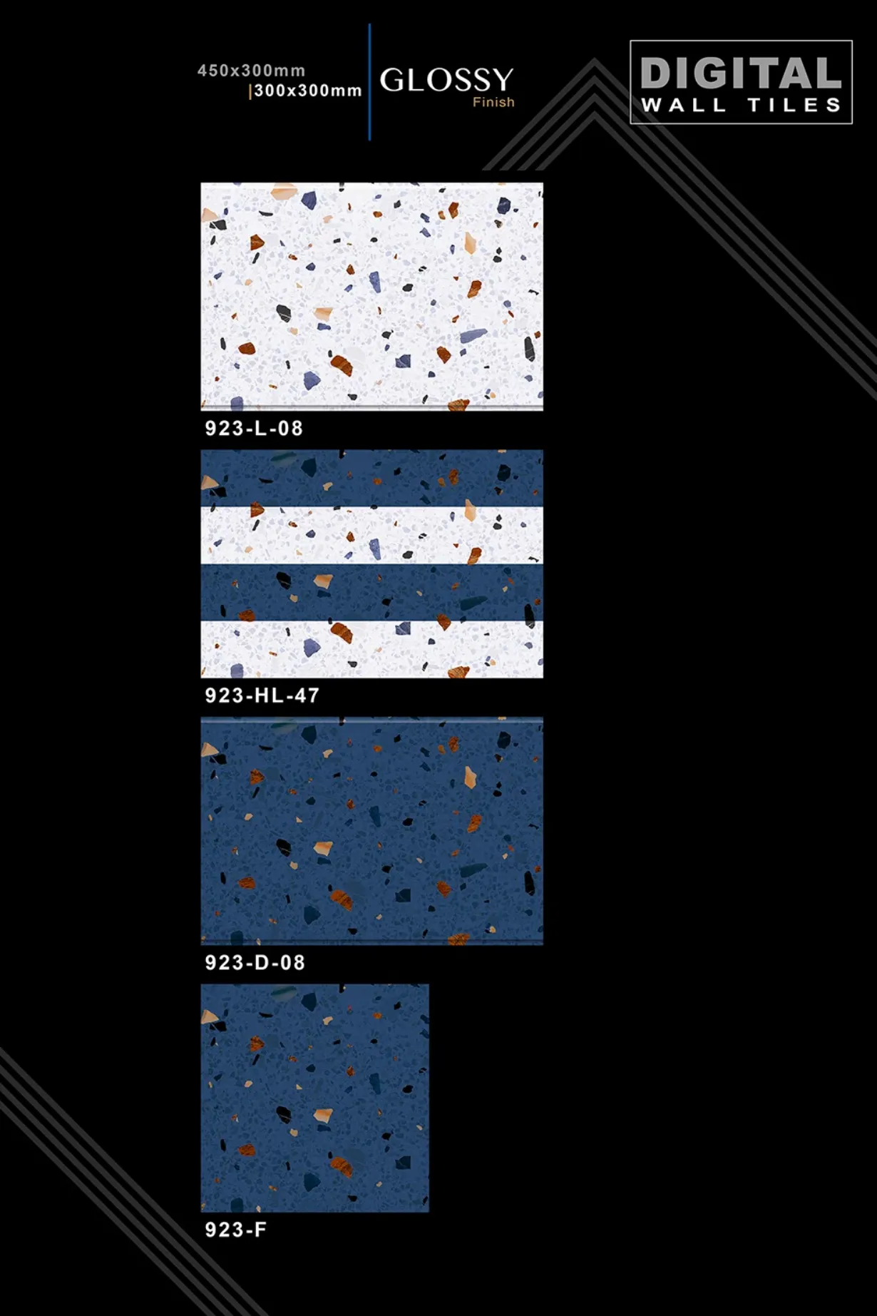 12 X 18 New Glossy 919 To 959 - Design 18 - 300x450mm Glossy
