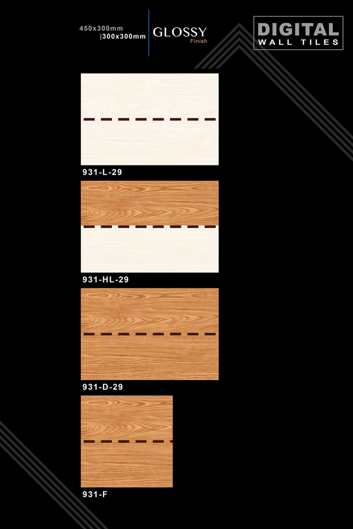 12 X 18 New Glossy 919 To 959 - Design 34 - 300x450mm Glossy