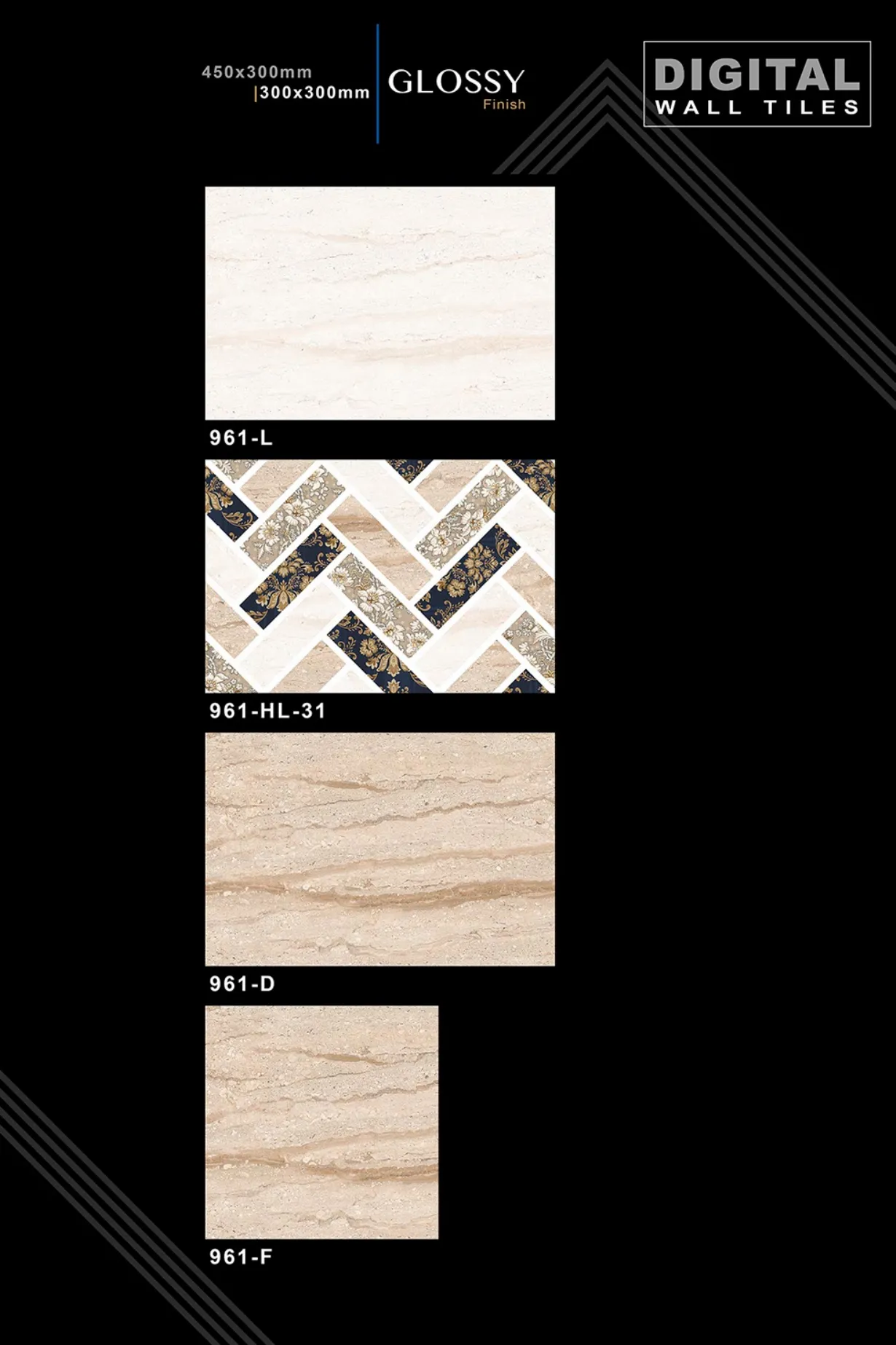 12 X 18 New Glossy 960 To 992 - Design 10 - 300x450mm Glossy