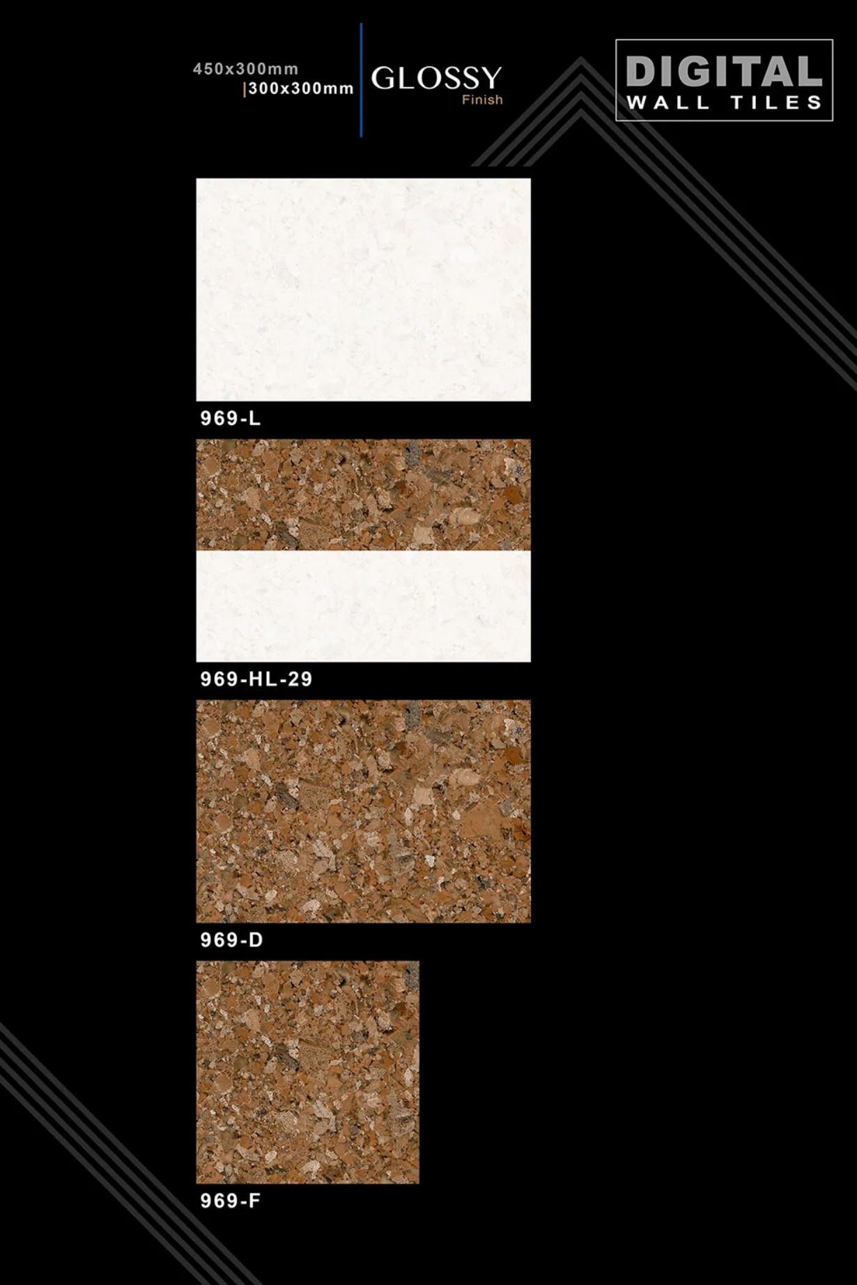 12 X 18 New Glossy 960 To 992 - Design 24 - 300x450mm Glossy