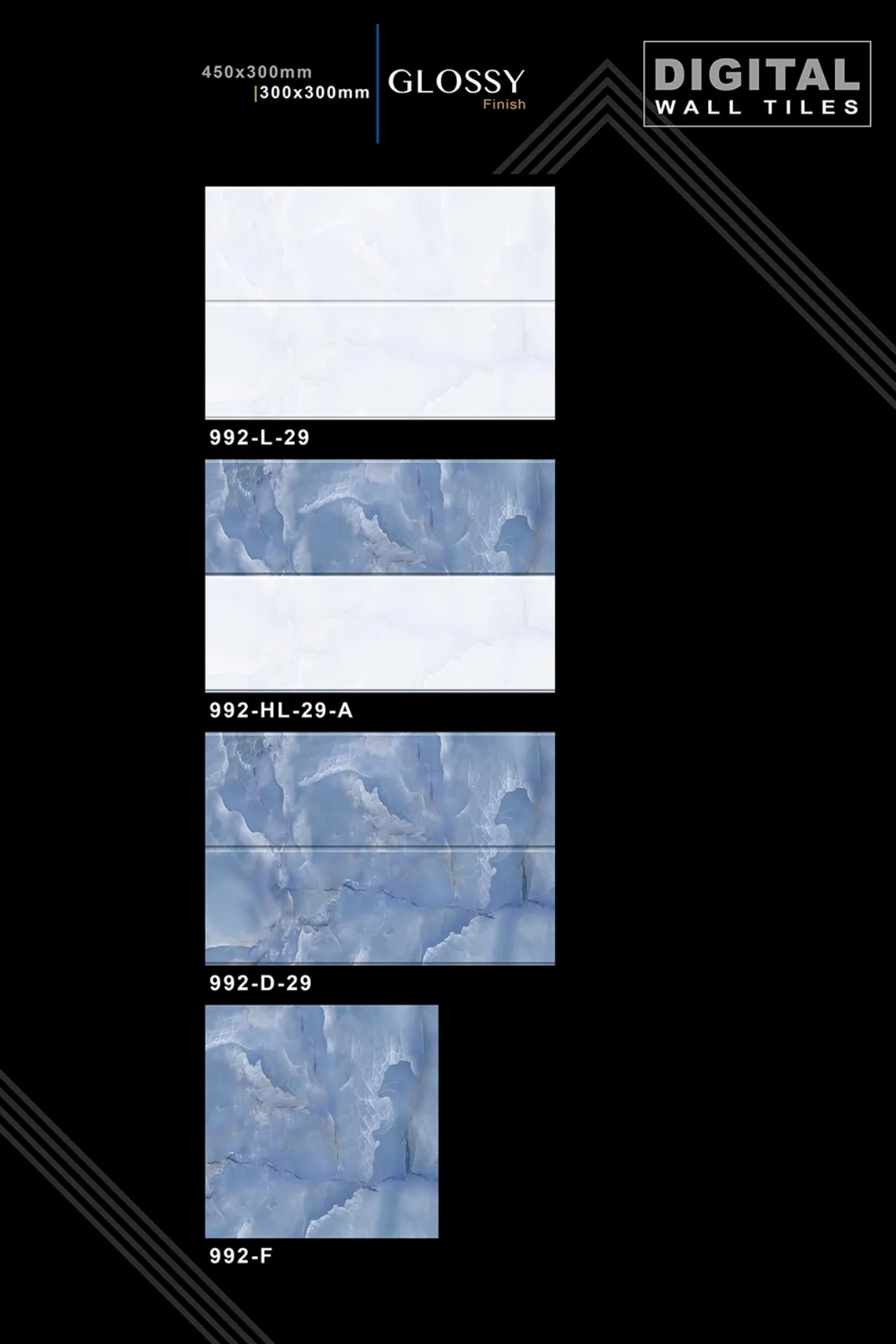 12 X 18 New Glossy 960 To 992 - Design 78 - 300x450mm Glossy