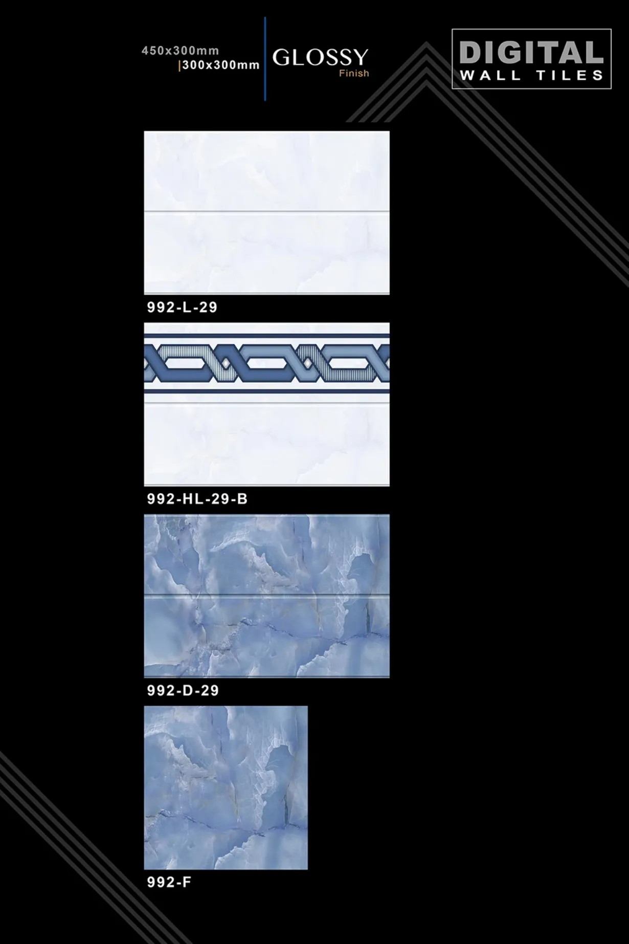 12 X 18 New Glossy 960 To 992 - Design 80 - 300x450mm Glossy