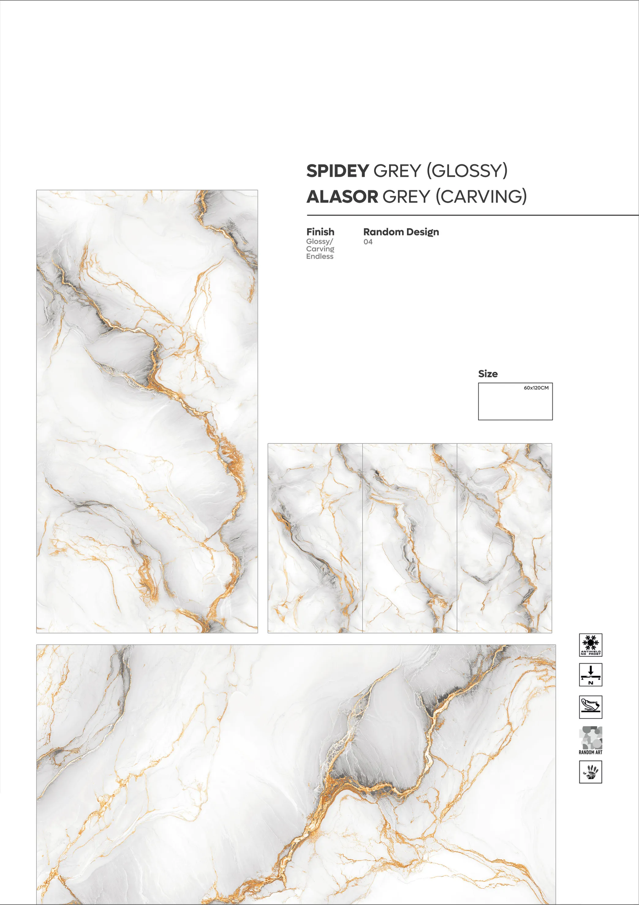 2X4 - new - Design 1 - 600x1200mm Glossy