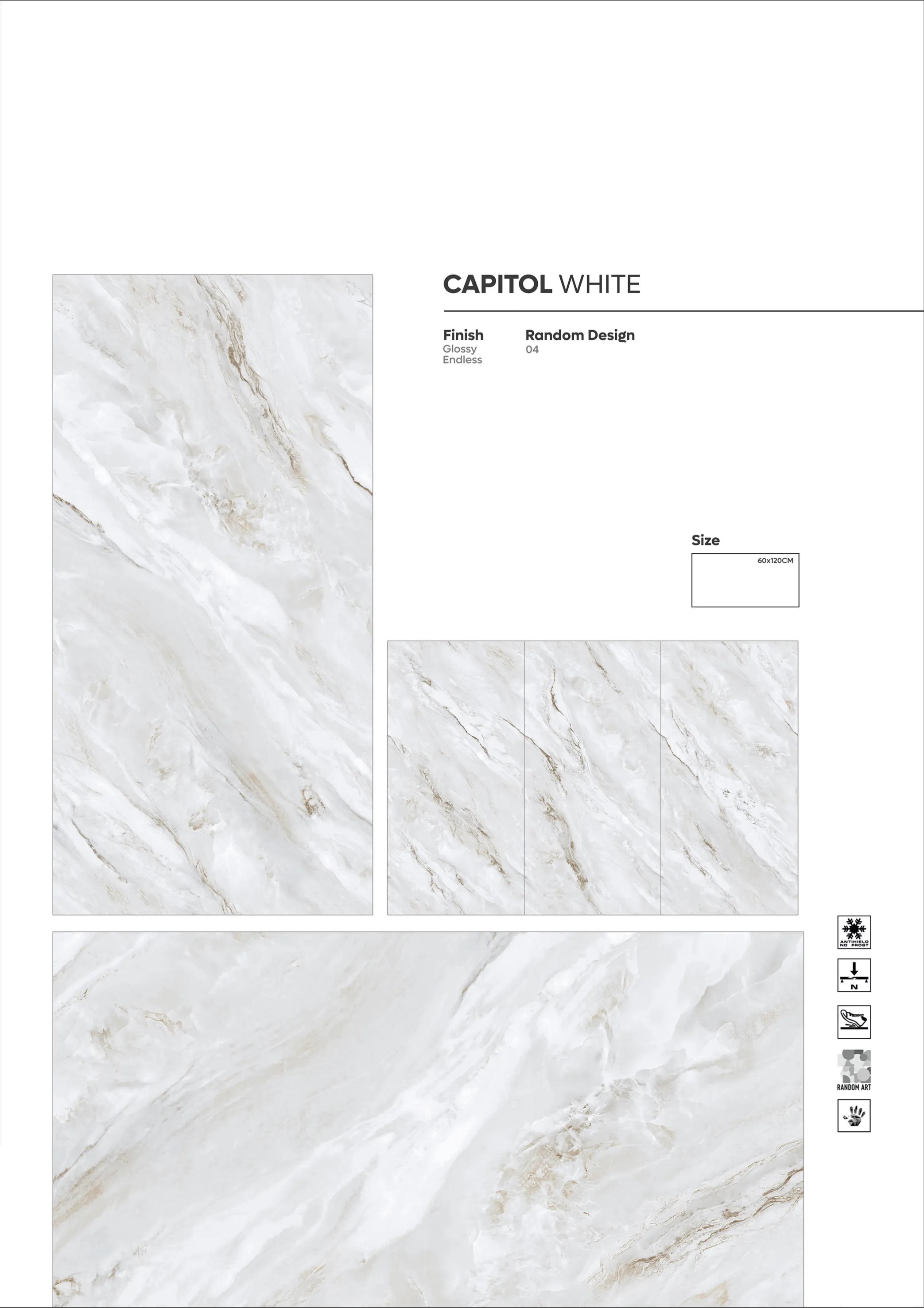 2X4 - new - Design 12 - 600x1200mm Glossy