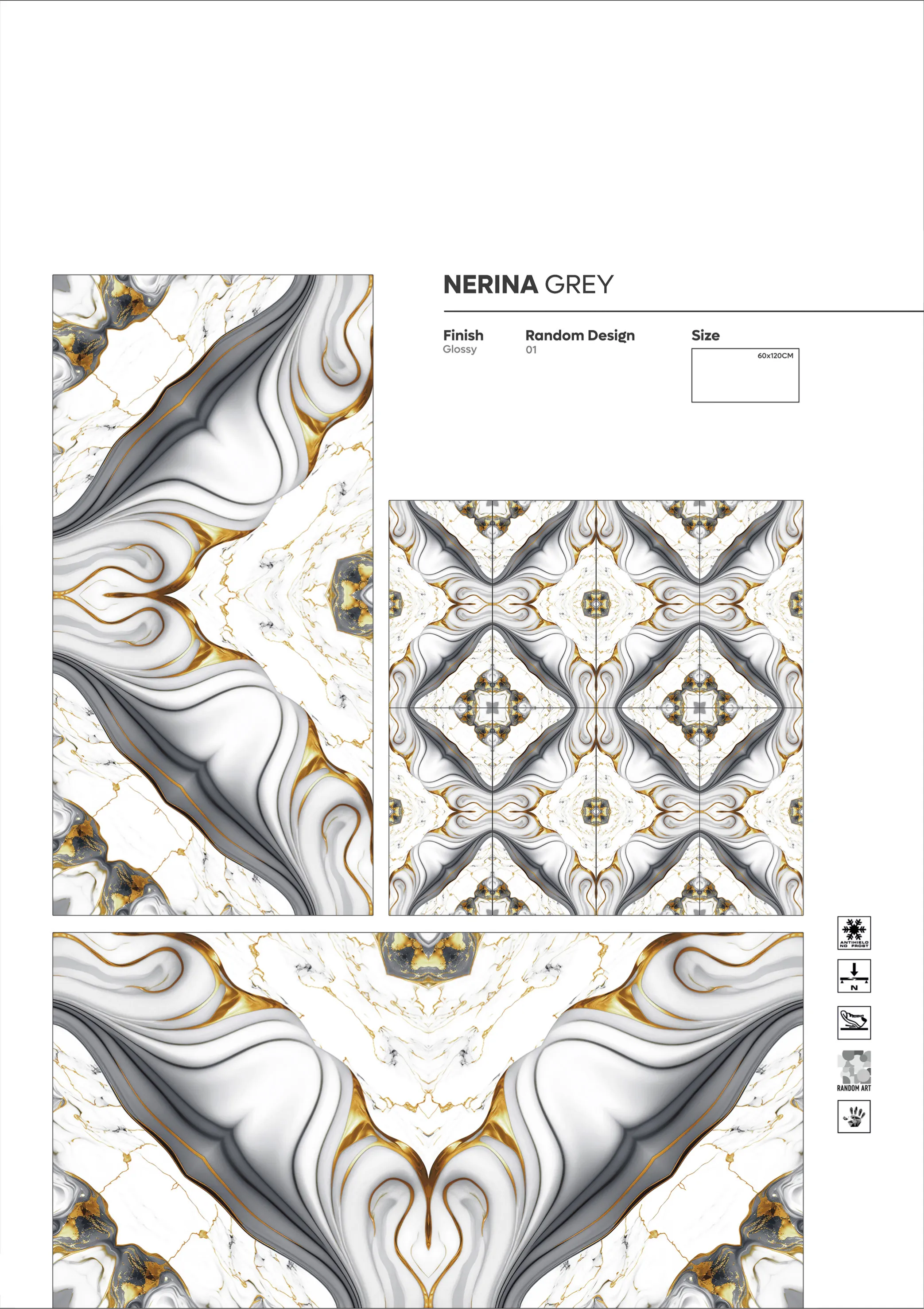 2X4 - new - Design 34 - 600x1200mm Glossy