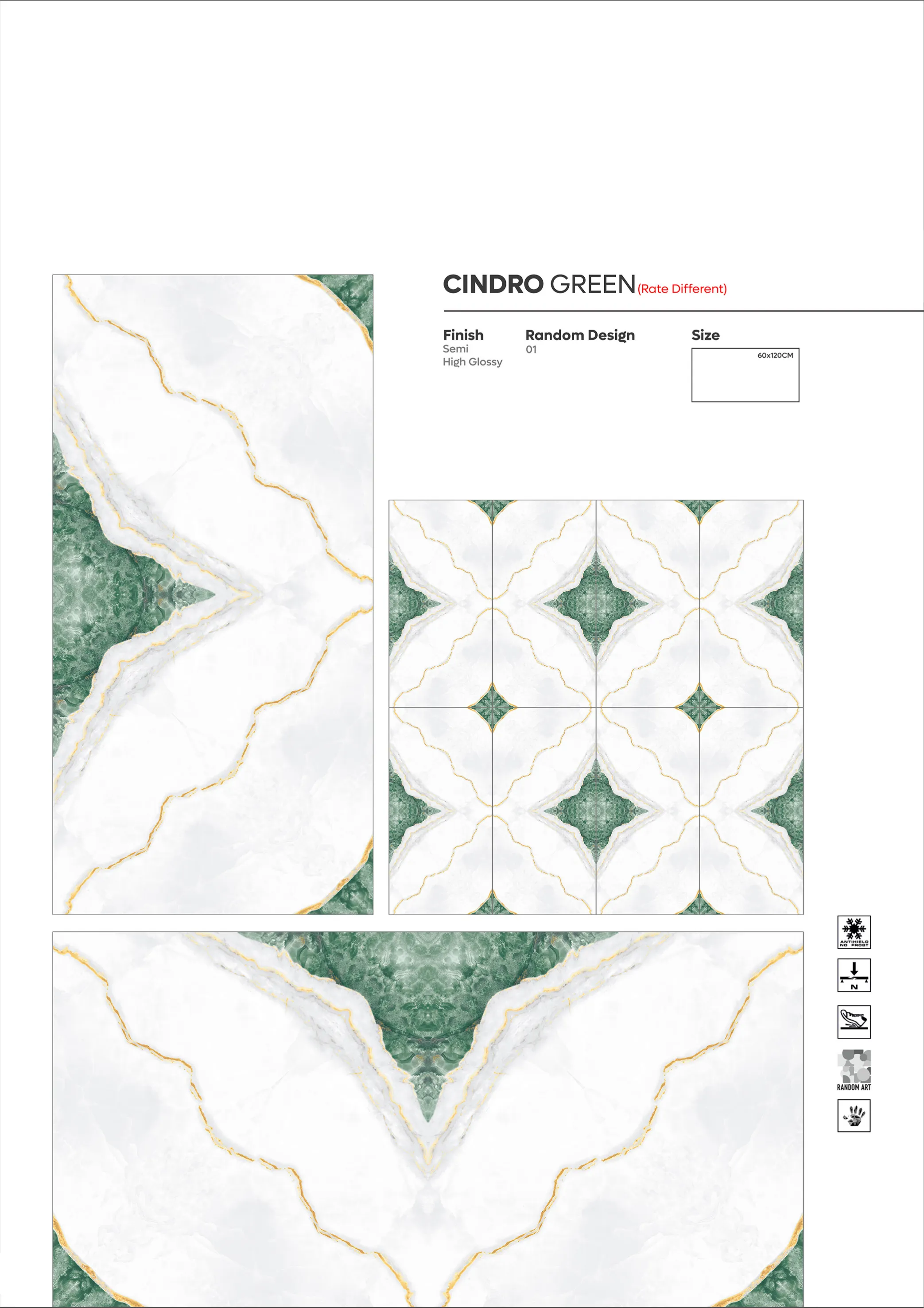 2X4 - new - Design 42 - 600x1200mm Glossy