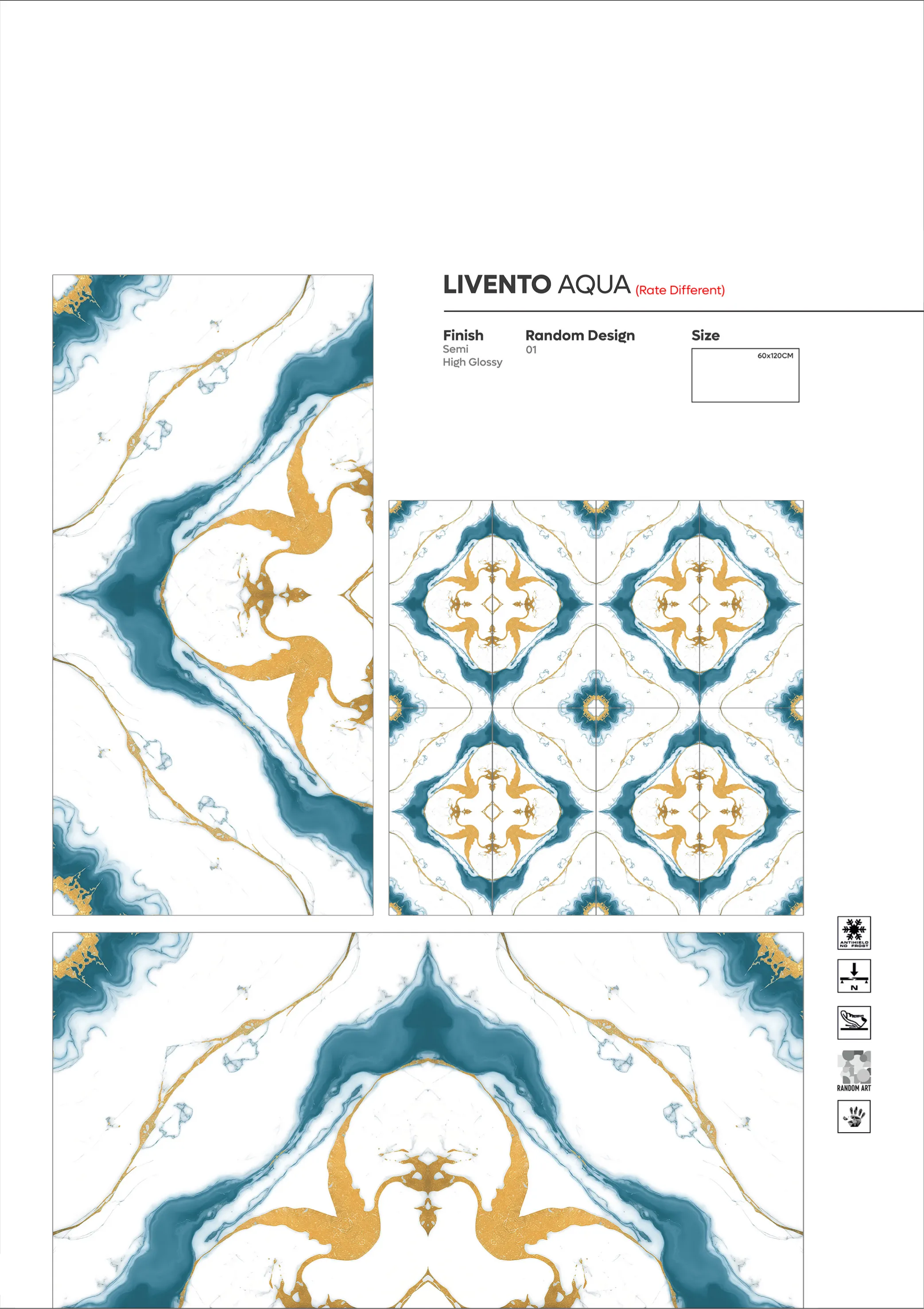 2X4 - new - Design 48 - 600x1200mm Glossy