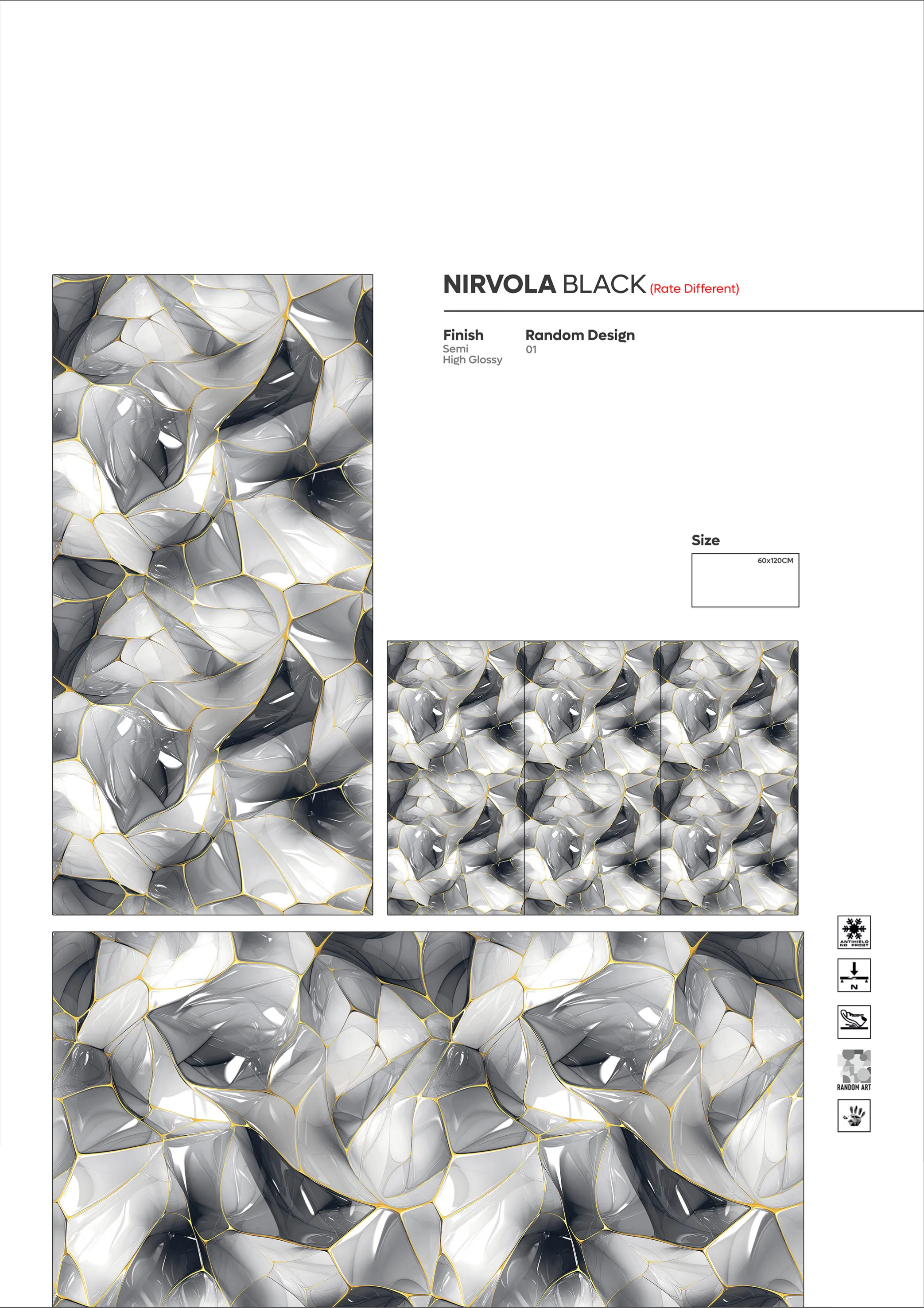 2X4 - new - Design 66 - 600x1200mm Glossy