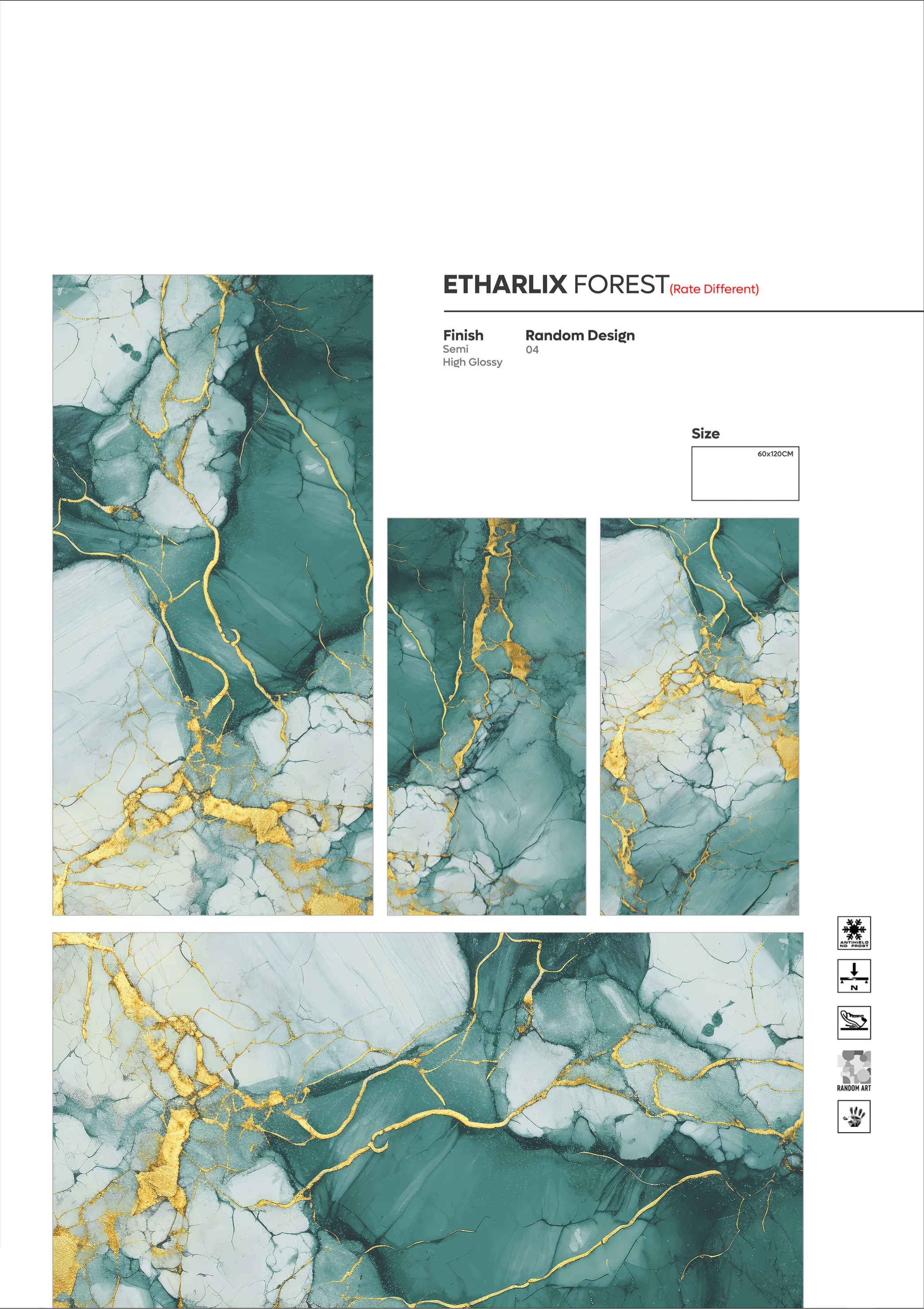 2X4 - new - Design 74 - 600x1200mm Glossy