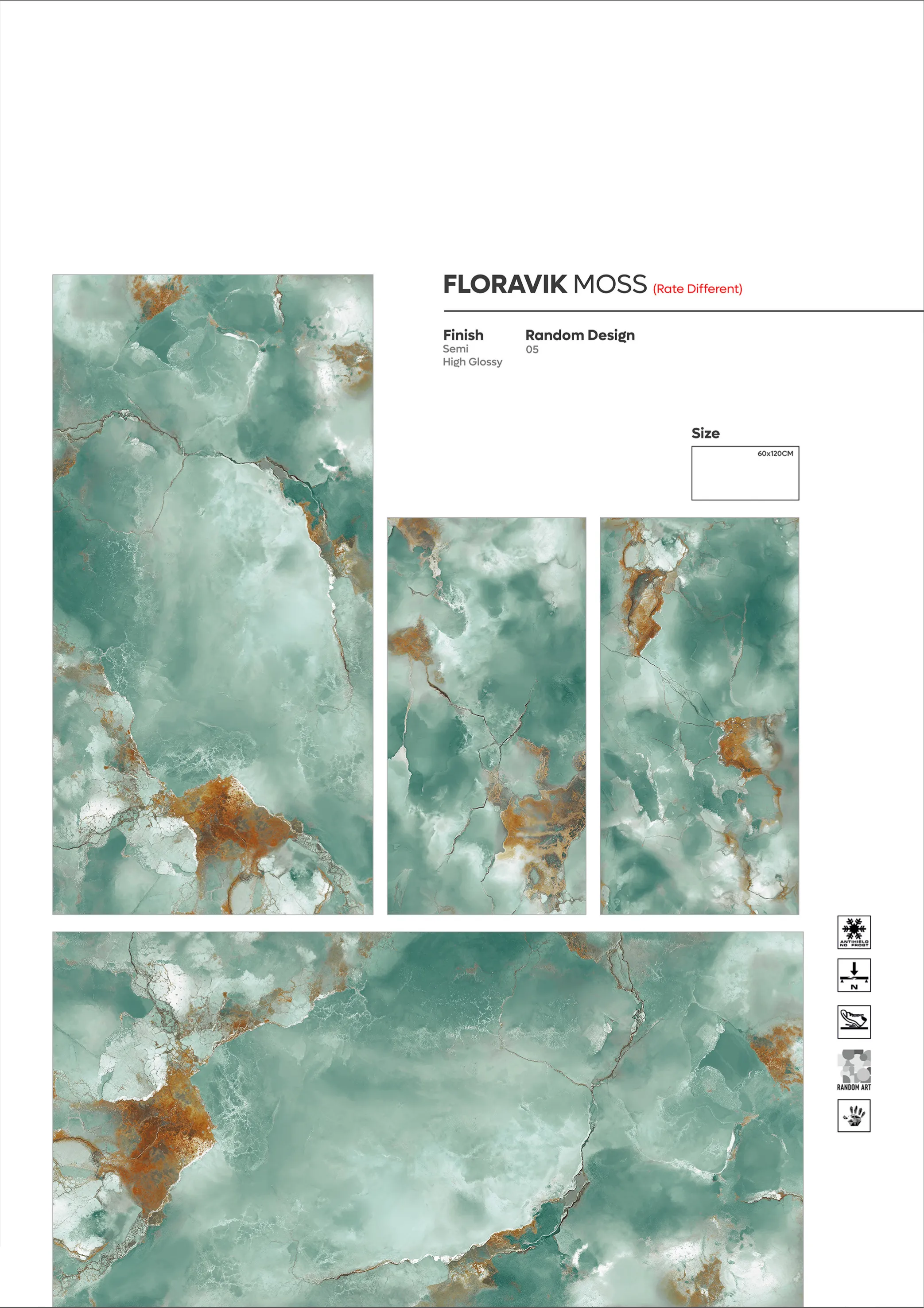2X4 - new - Design 75 - 600x1200mm Glossy