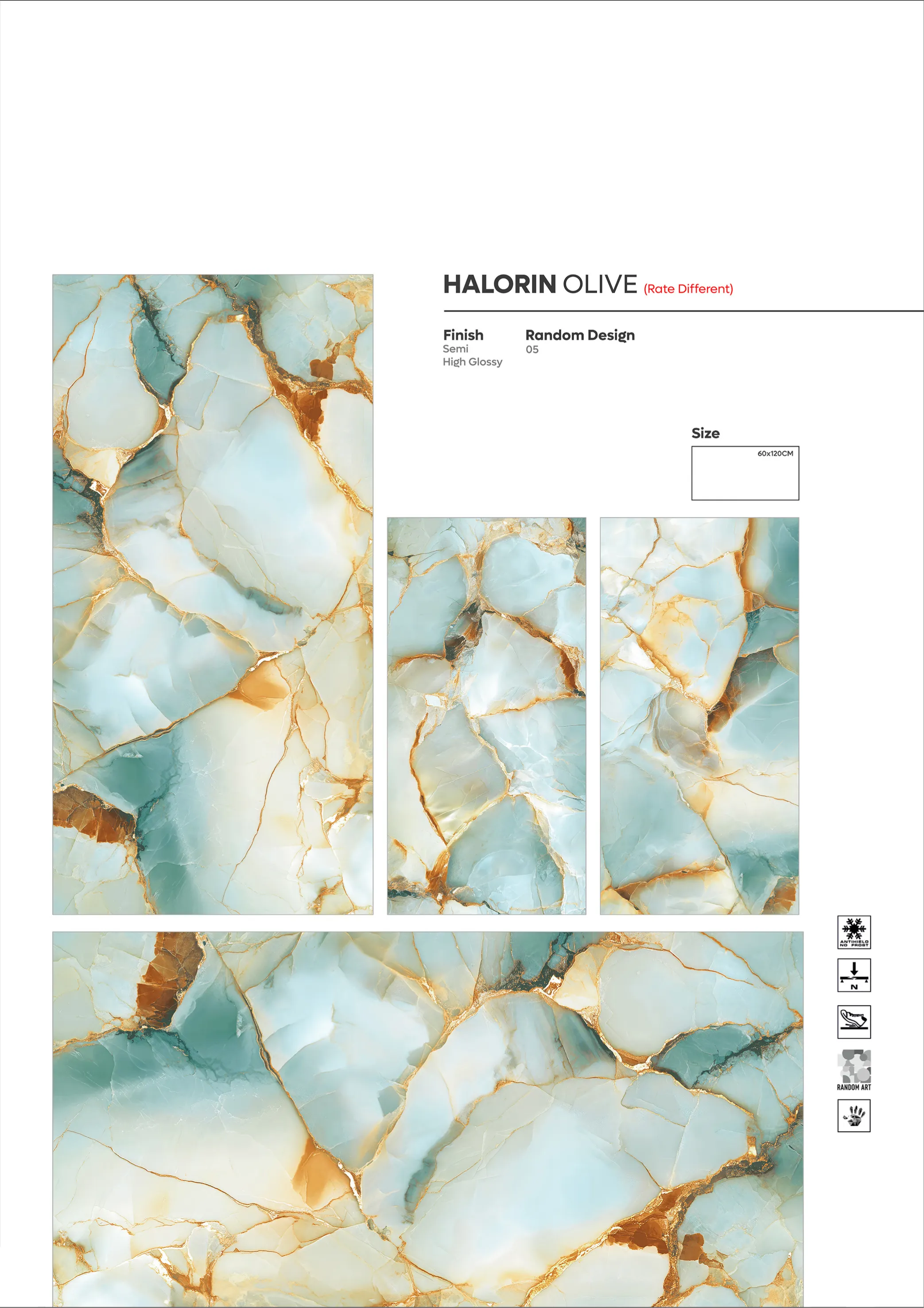 2X4 - new - Design 77 - 600x1200mm Glossy
