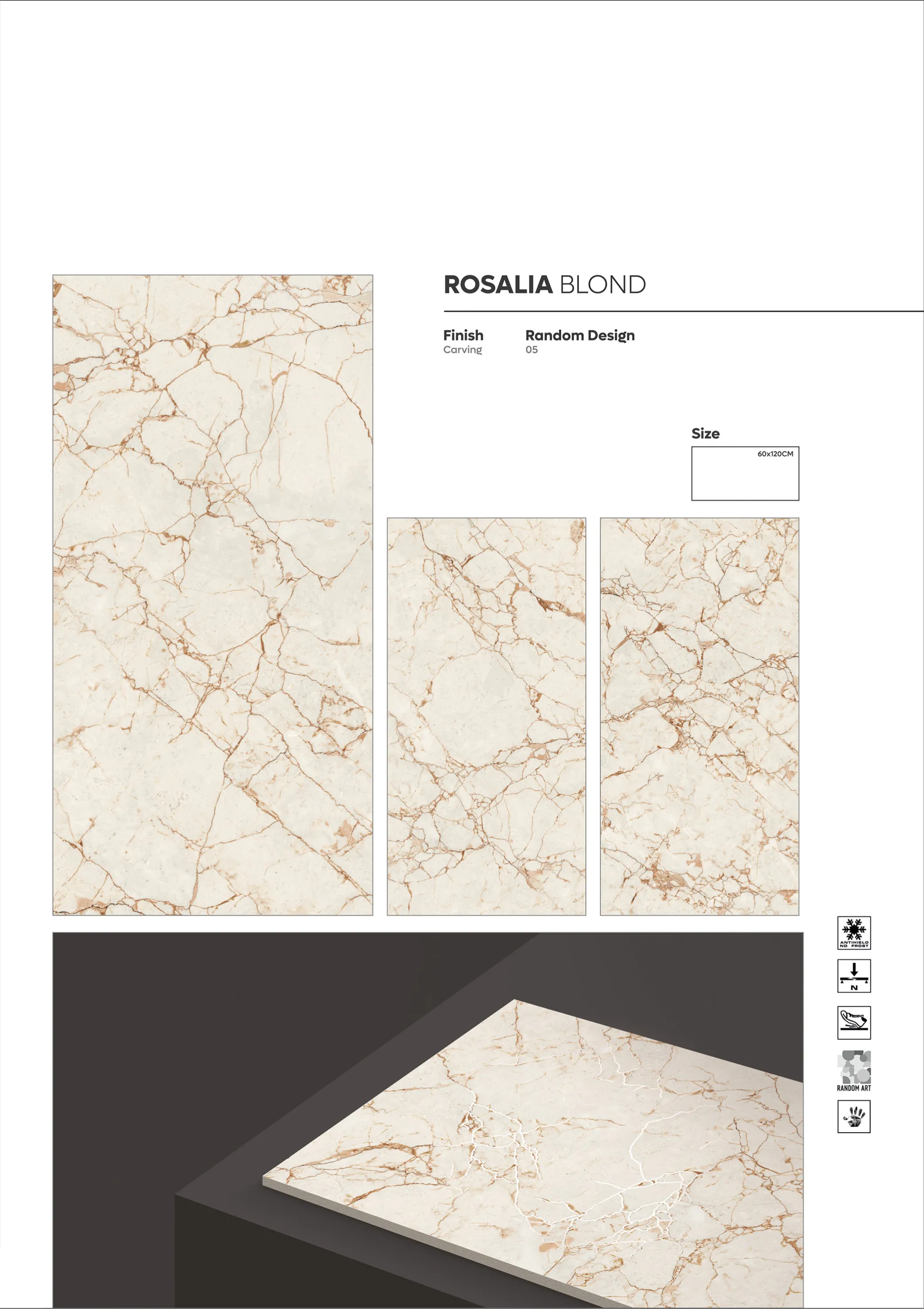 CARVIN SERIES - Design 35 - 600x1200mm Carving