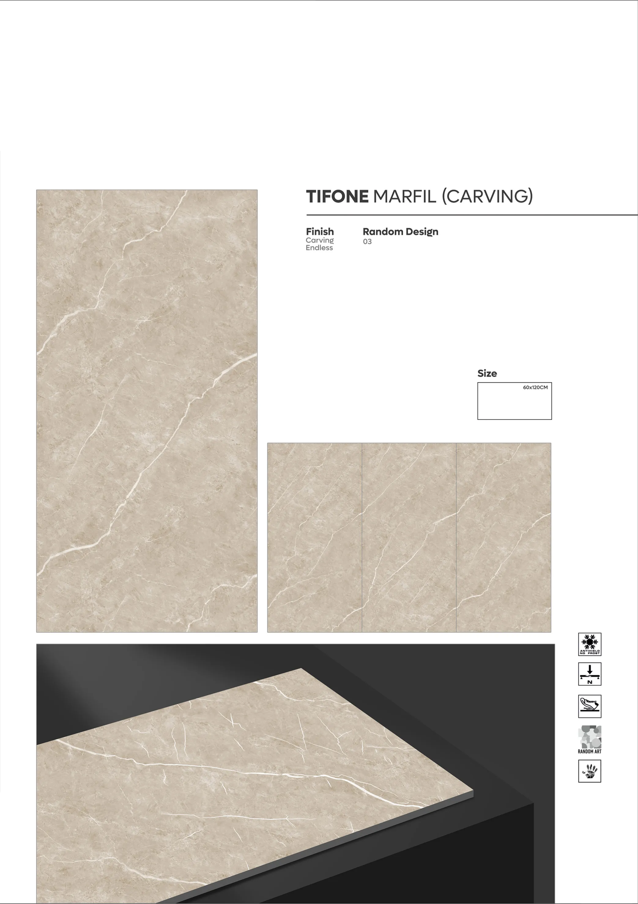 CARVING ENDLESS - Design 30 - 600x1200mm Carving