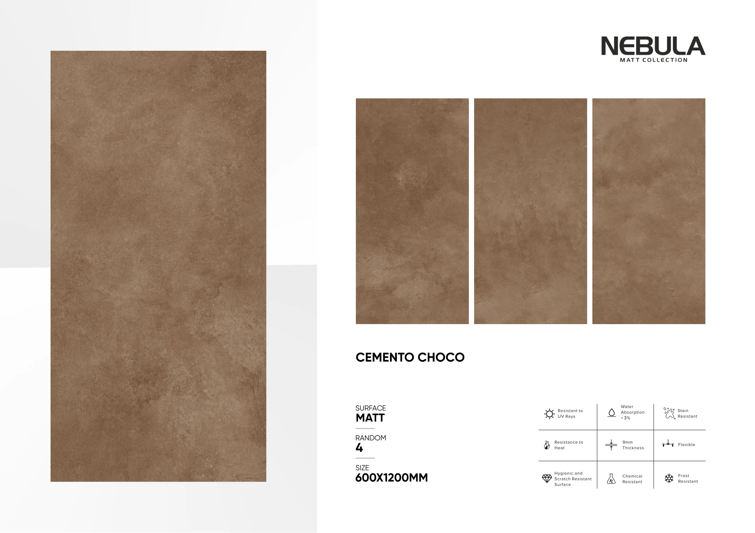 600x1200mm, MATT NEBULA - Design 14 - 600x1200mm Matt