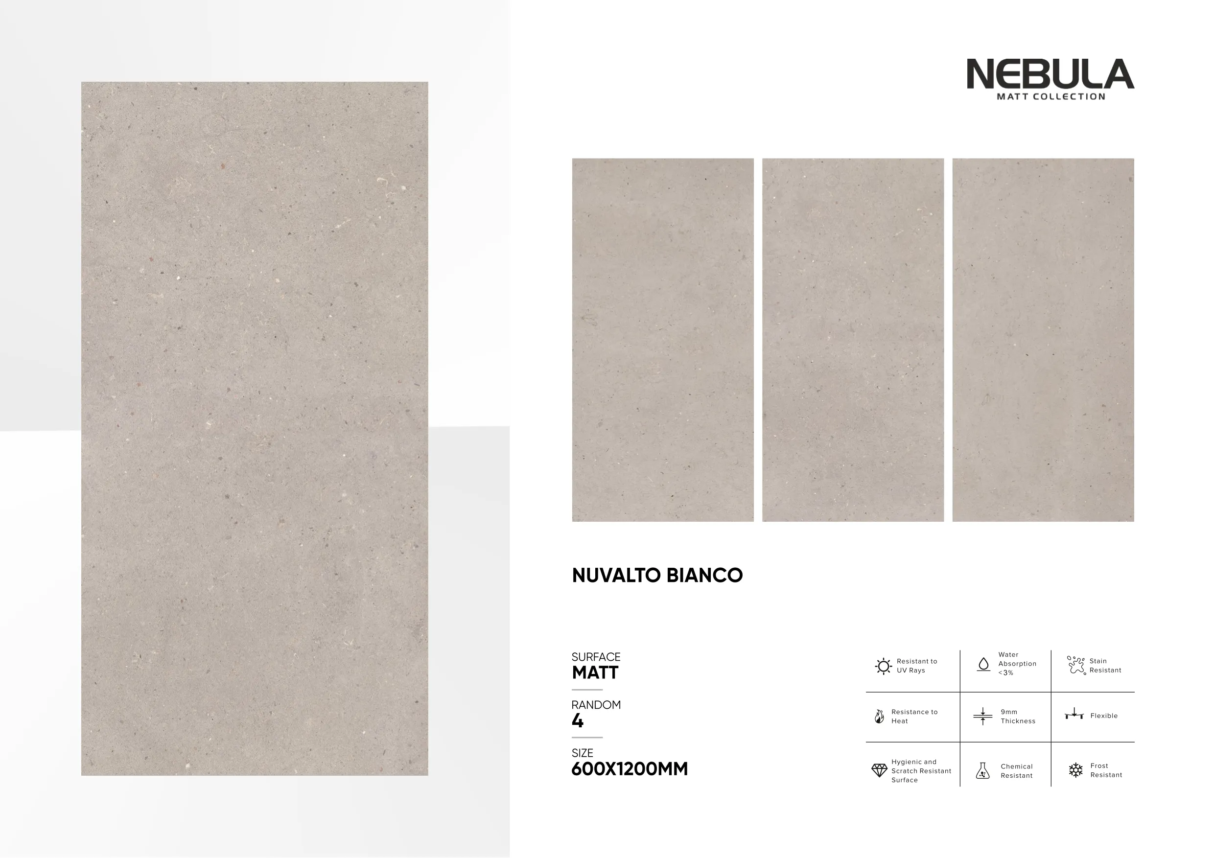 600x1200mm, MATT NEBULA - Design 41 - 600x1200mm Matt