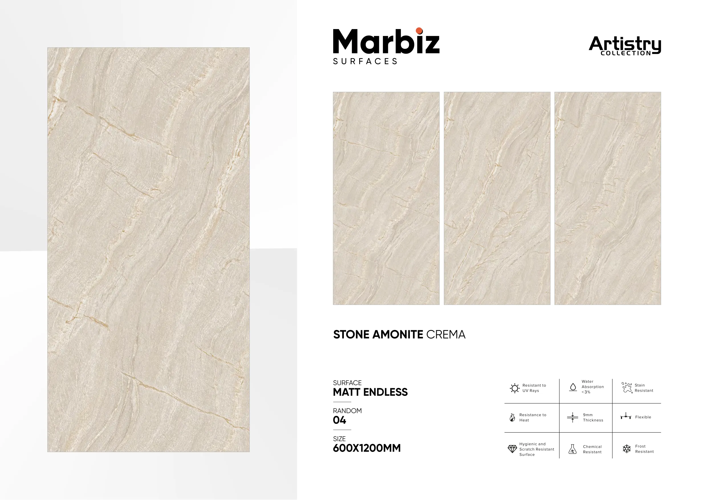 Artistry 600x1200mm Matt Endless - Design 53 - 600x1200mm Matt