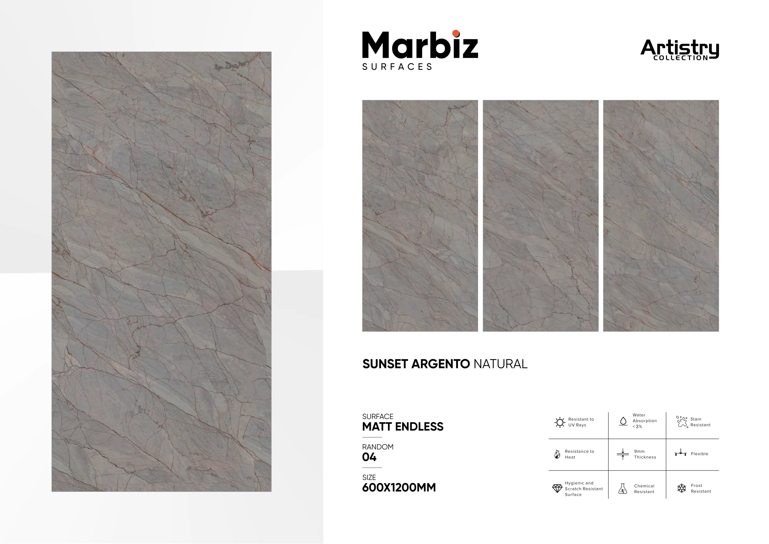 Artistry 600x1200mm Matt Endless - Design 56 - 600x1200mm Matt
