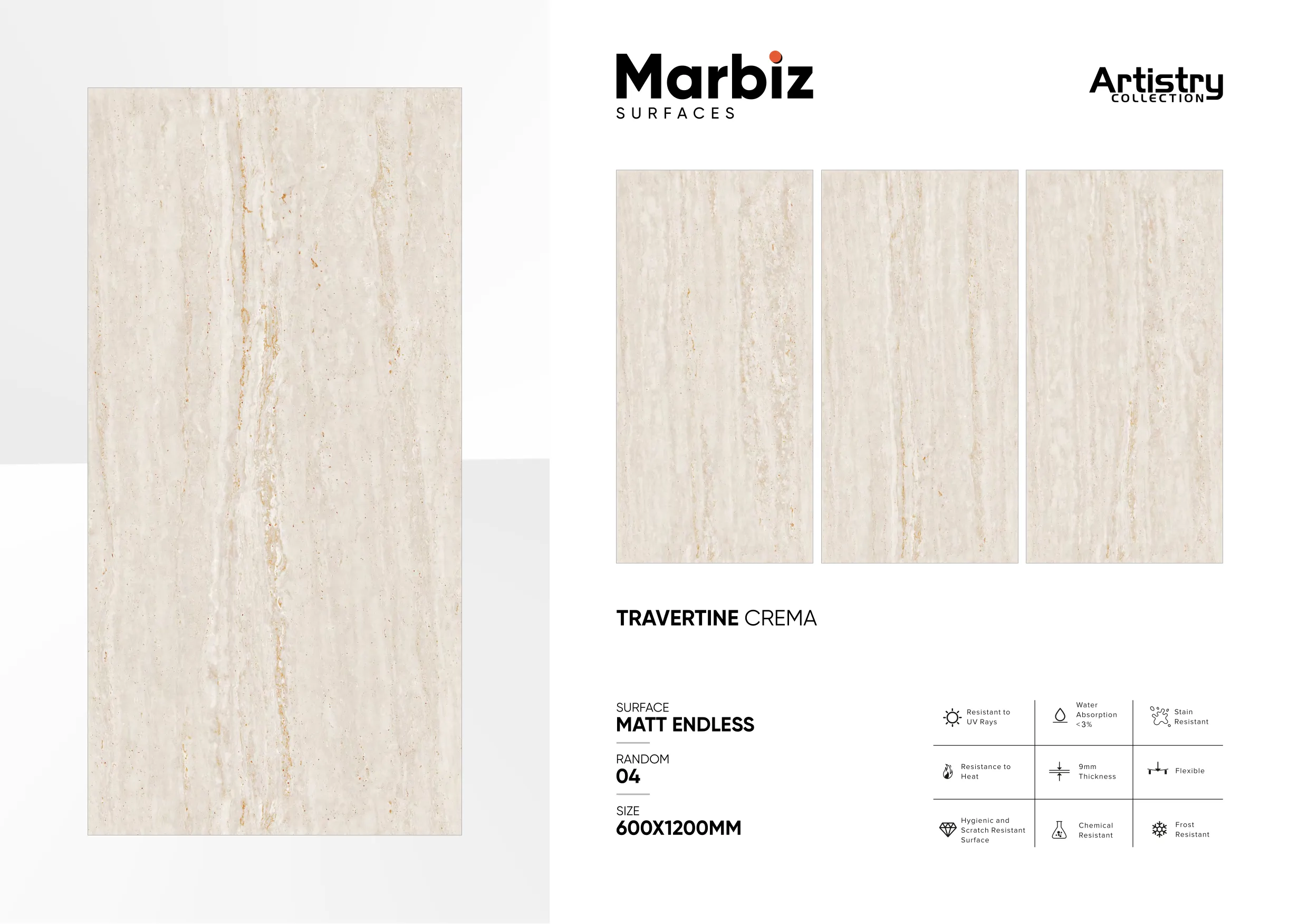 Artistry 600x1200mm Matt Endless - Design 60 - 600x1200mm Matt