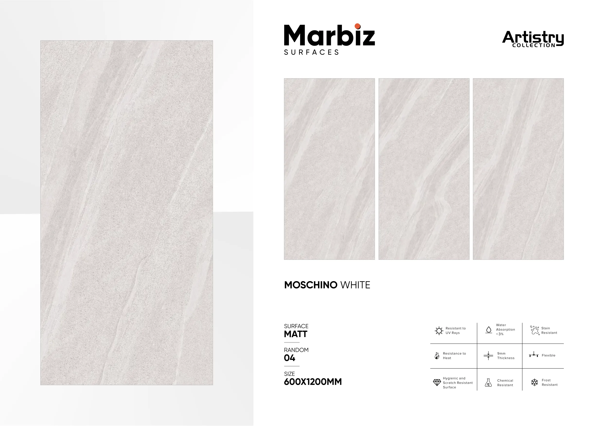 Artistry 600x1200mm Matt - Design 106 - 600x1200mm Matt