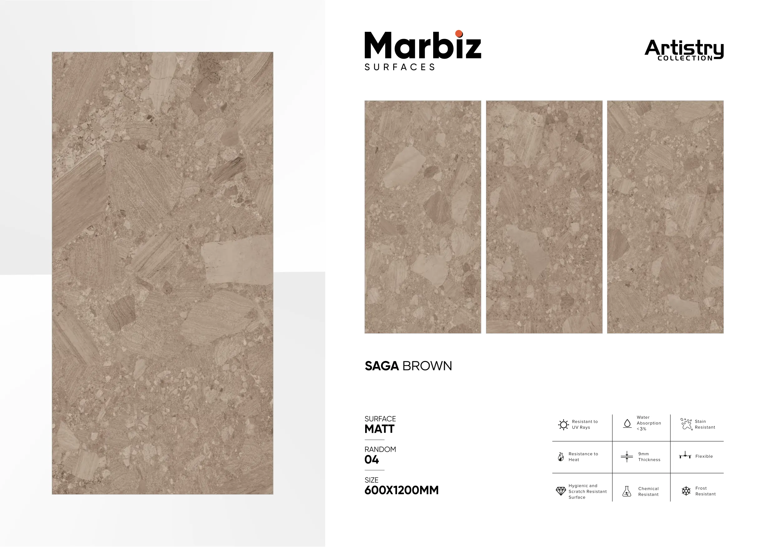 Artistry 600x1200mm Matt - Design 123 - 600x1200mm Matt