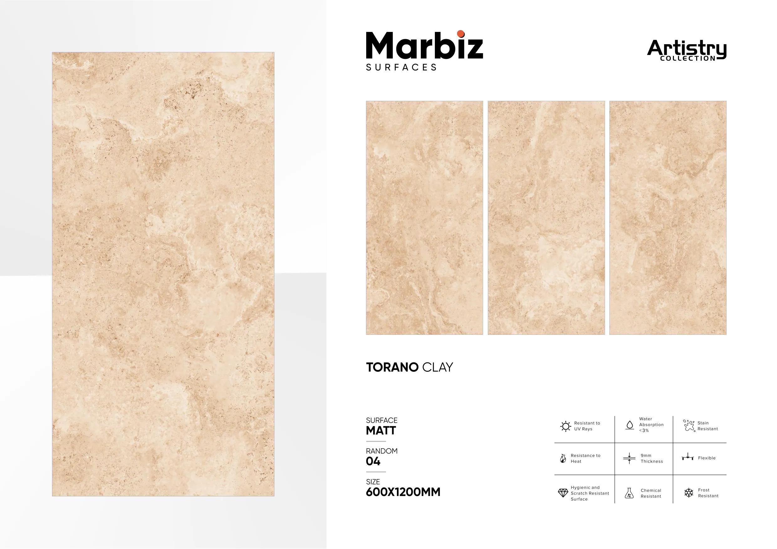 Artistry 600x1200mm Matt - Design 152 - 600x1200mm Matt