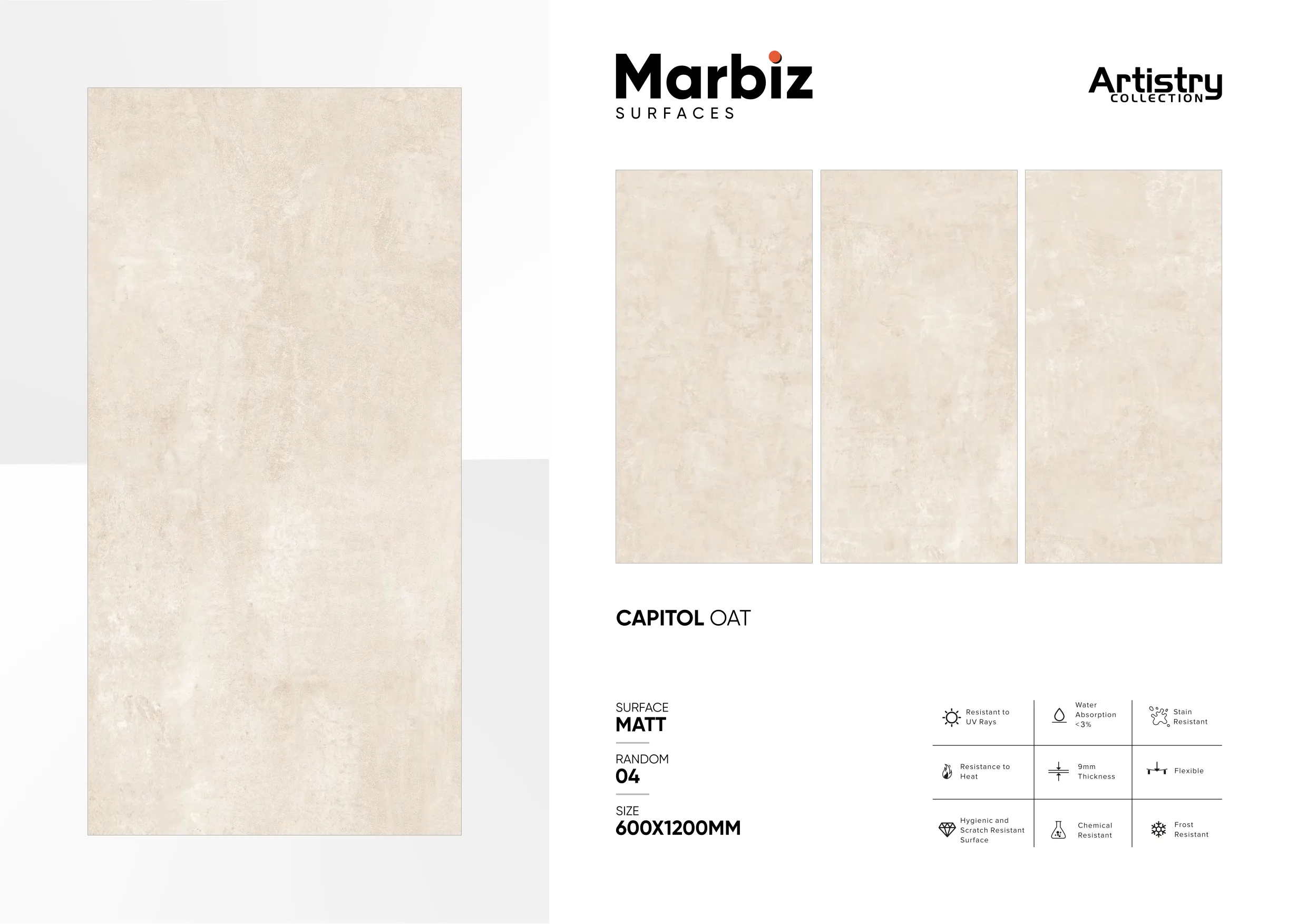 Artistry 600x1200mm Matt - Design 35 - 600x1200mm Matt