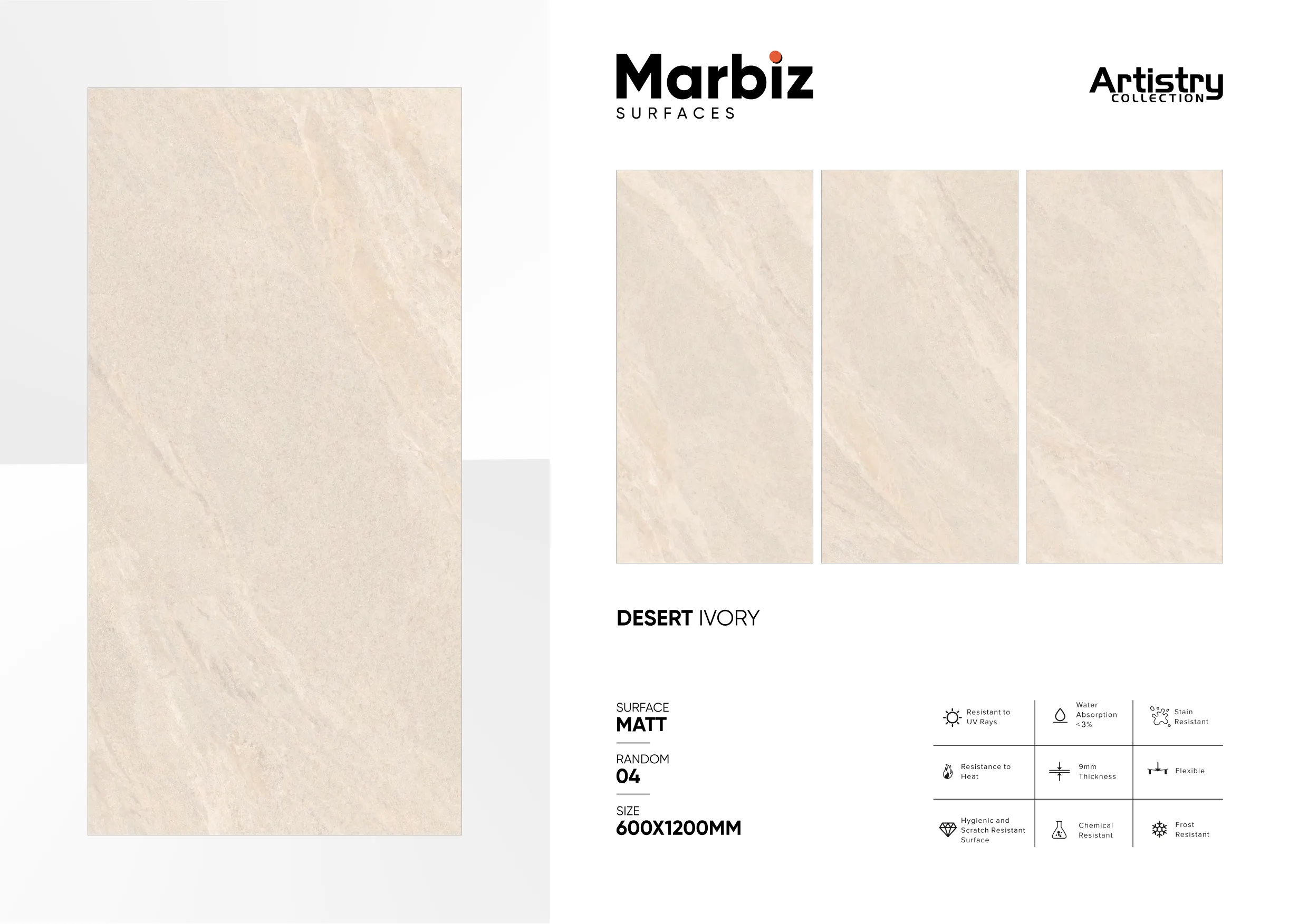 Artistry 600x1200mm Matt - Design 60 - 600x1200mm Matt