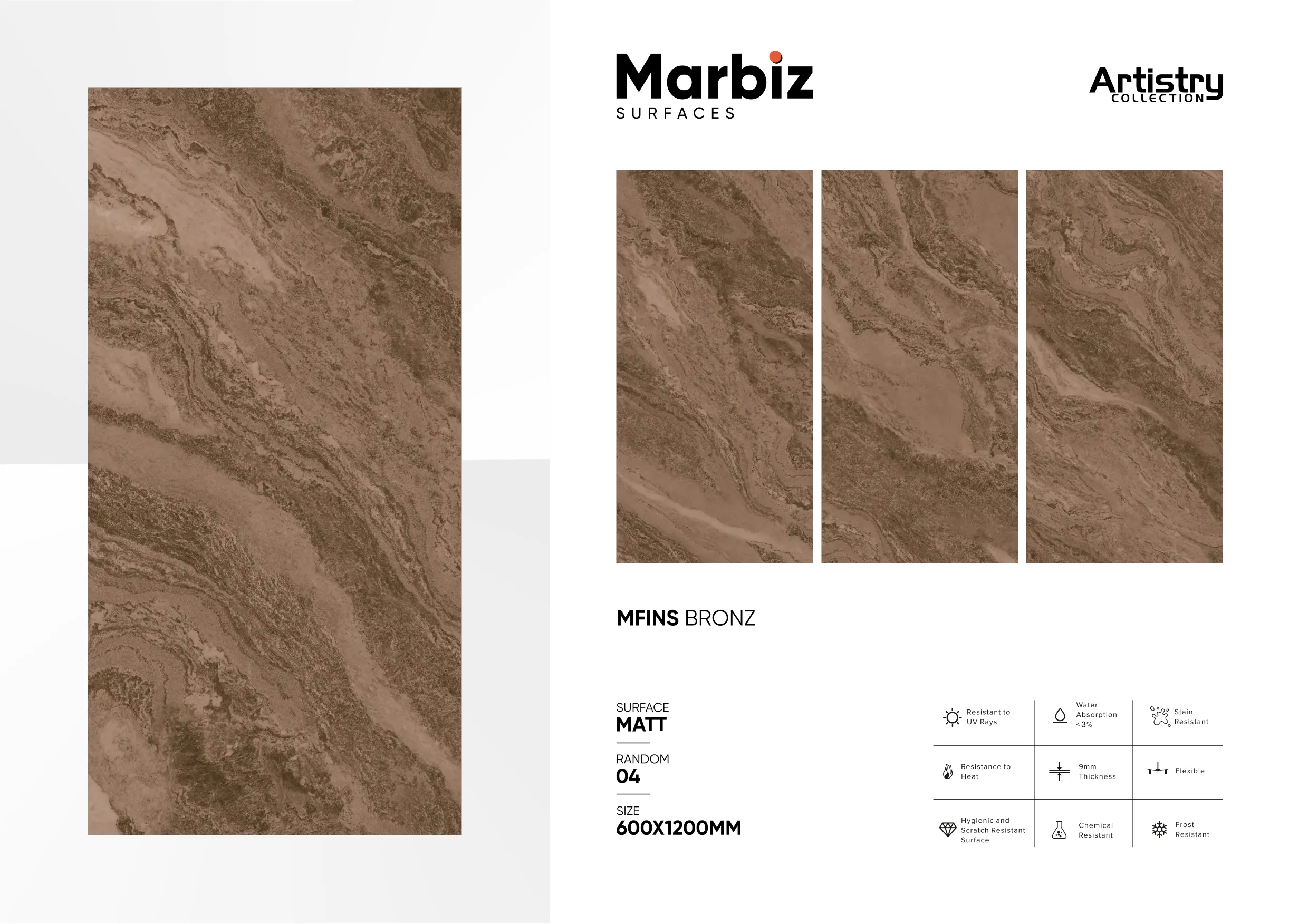 Artistry 600x1200mm Matt - Design 96 - 600x1200mm Matt