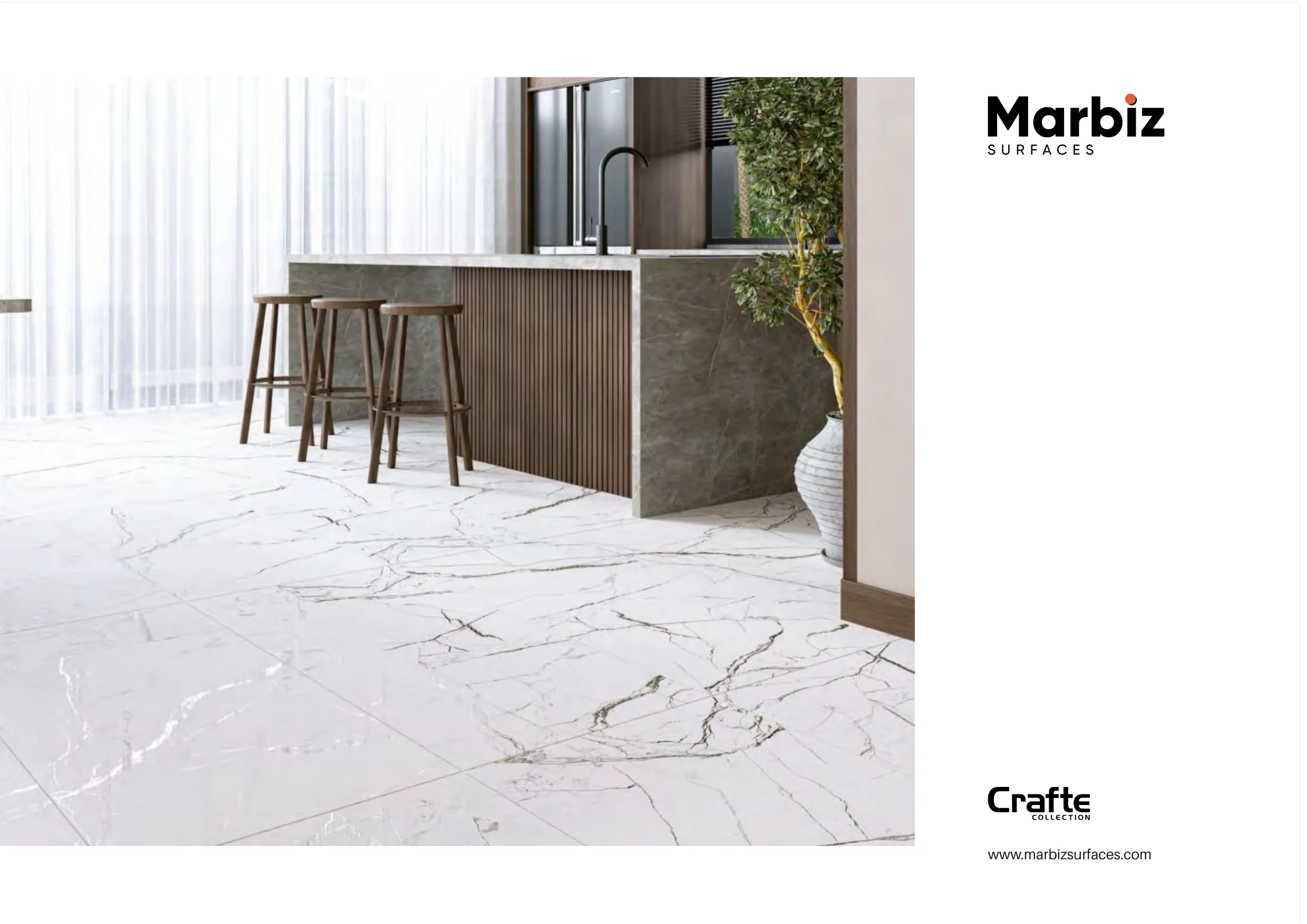 Crafte 600x1200mm White Carving - Design 4 - 600x1200mm Carving