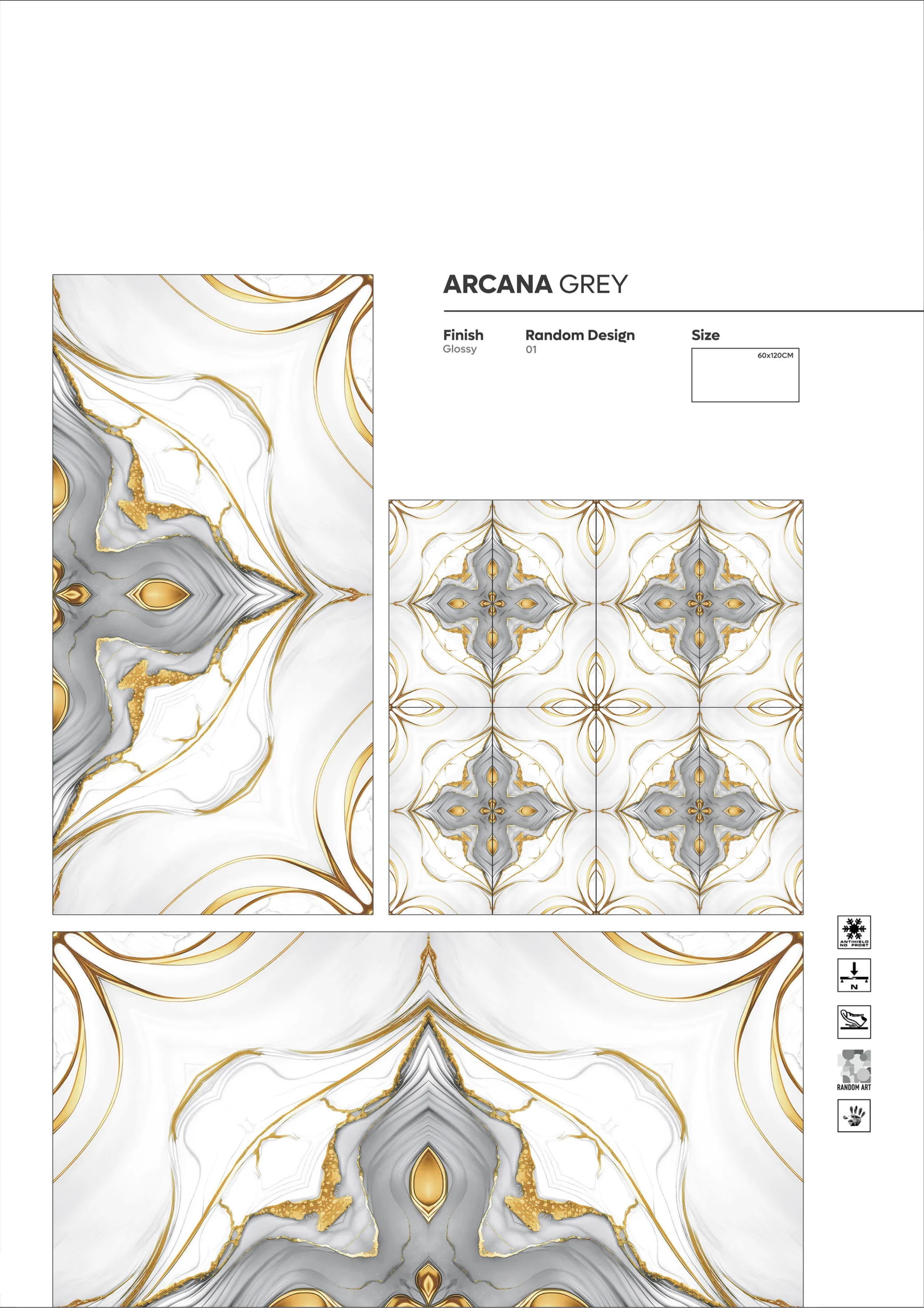 NEW COLLECTION - Design 25 - 600x1200mm Glossy