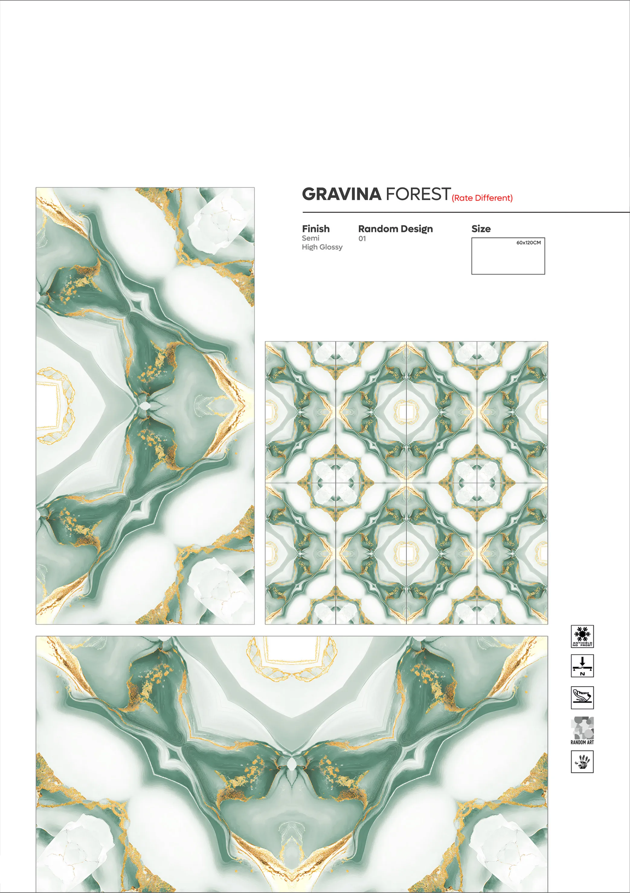 NEW COLLECTION - Design 39 - 600x1200mm Glossy