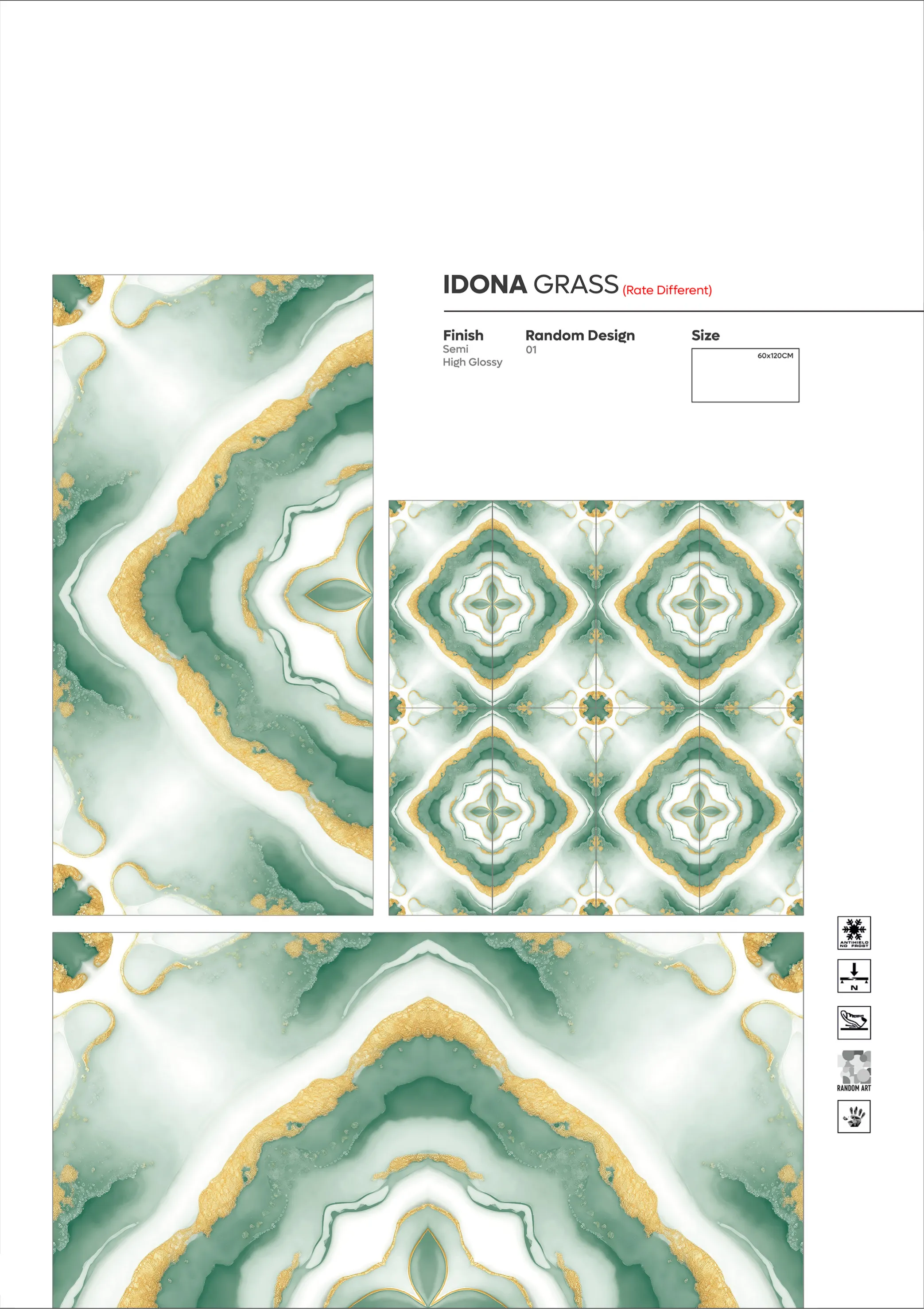 NEW COLLECTION - Design 40 - 600x1200mm Glossy