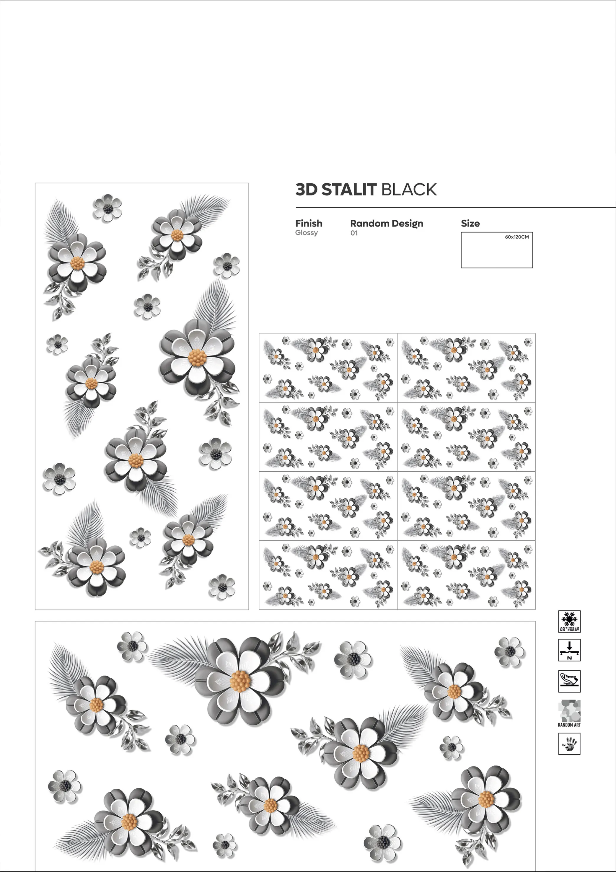 NEW COLLECTION - Design 50 - 600x1200mm Glossy
