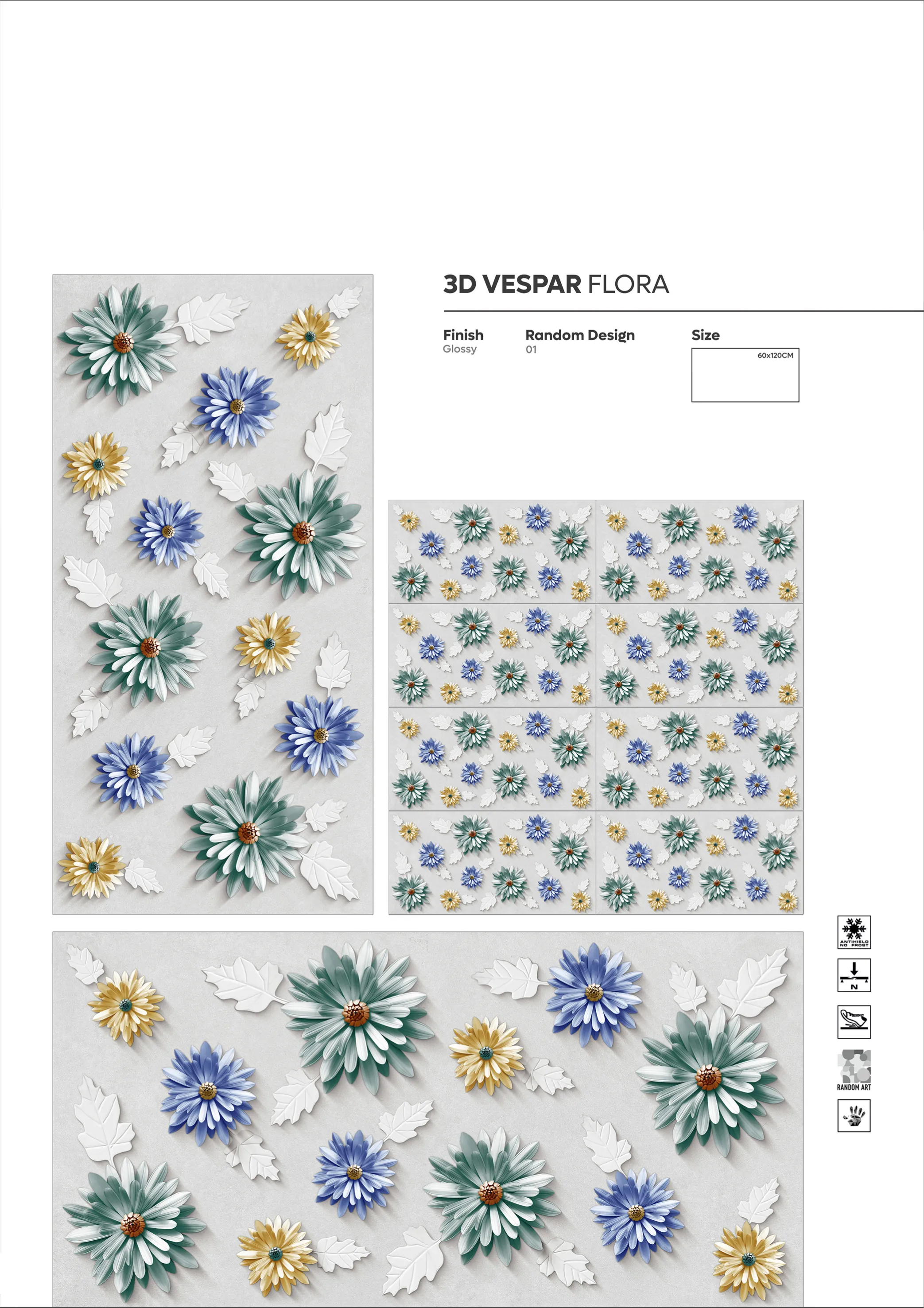 NEW COLLECTION - Design 54 - 600x1200mm Glossy