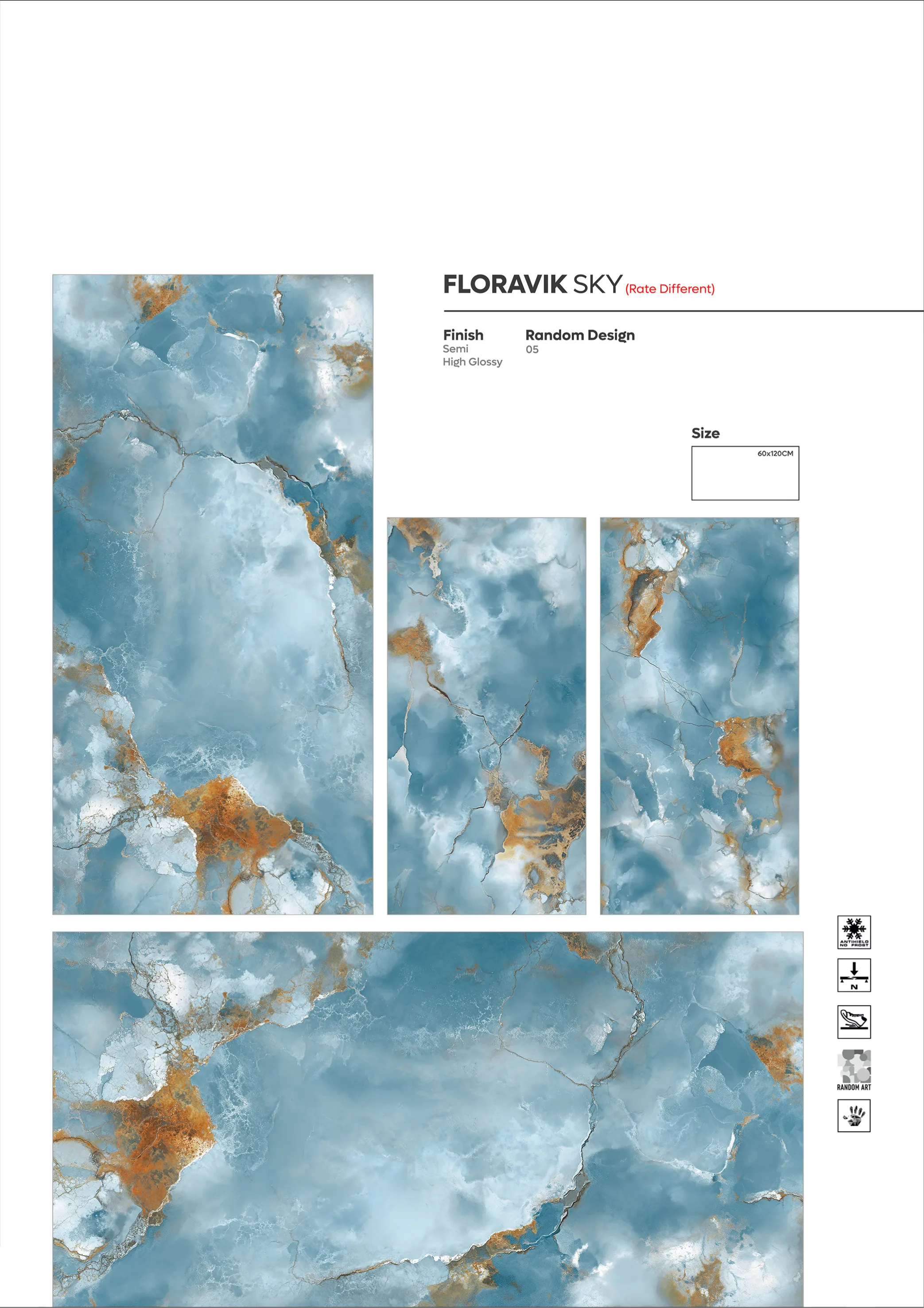 NEW COLLECTION - Design 70 - 600x1200mm Glossy