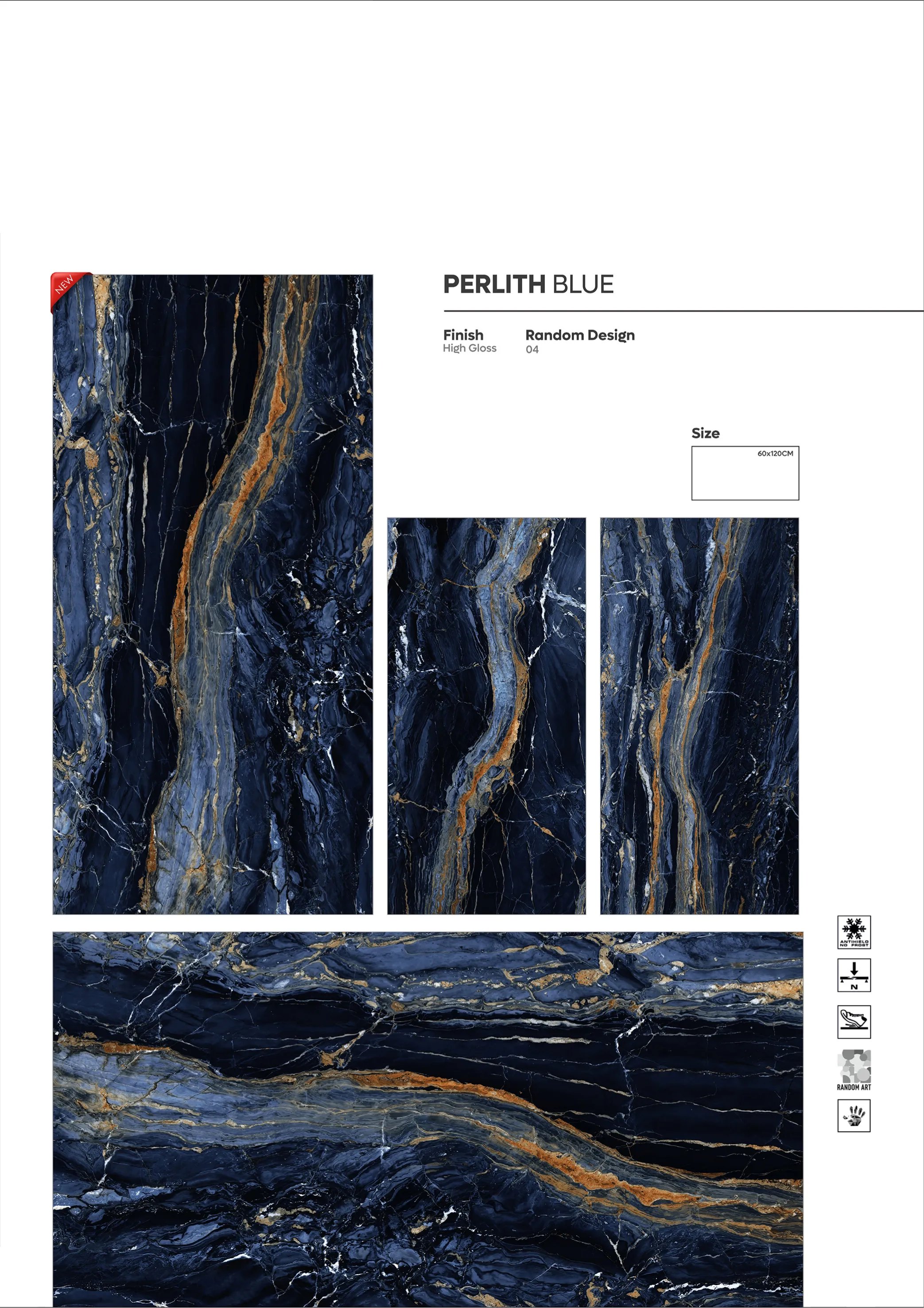 NORMAL HIGH GLOSSY - Design 12 - 600x1200mm High Gloss