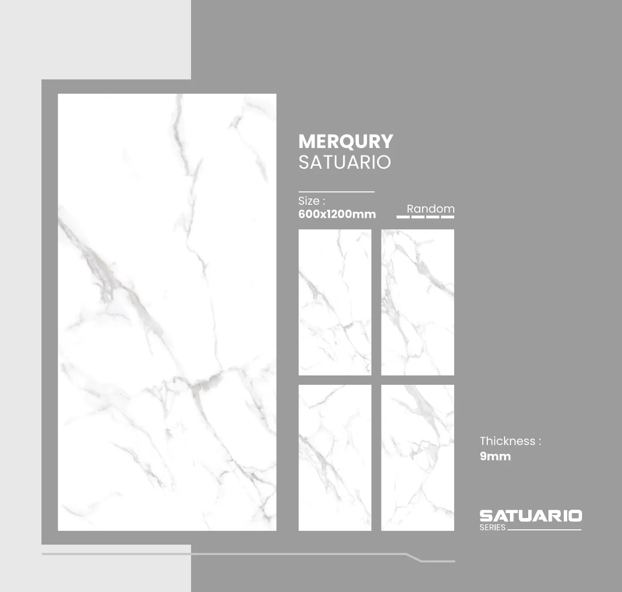 Satuario Series Catalogue - Design 7 - 600x1200mm Statuario